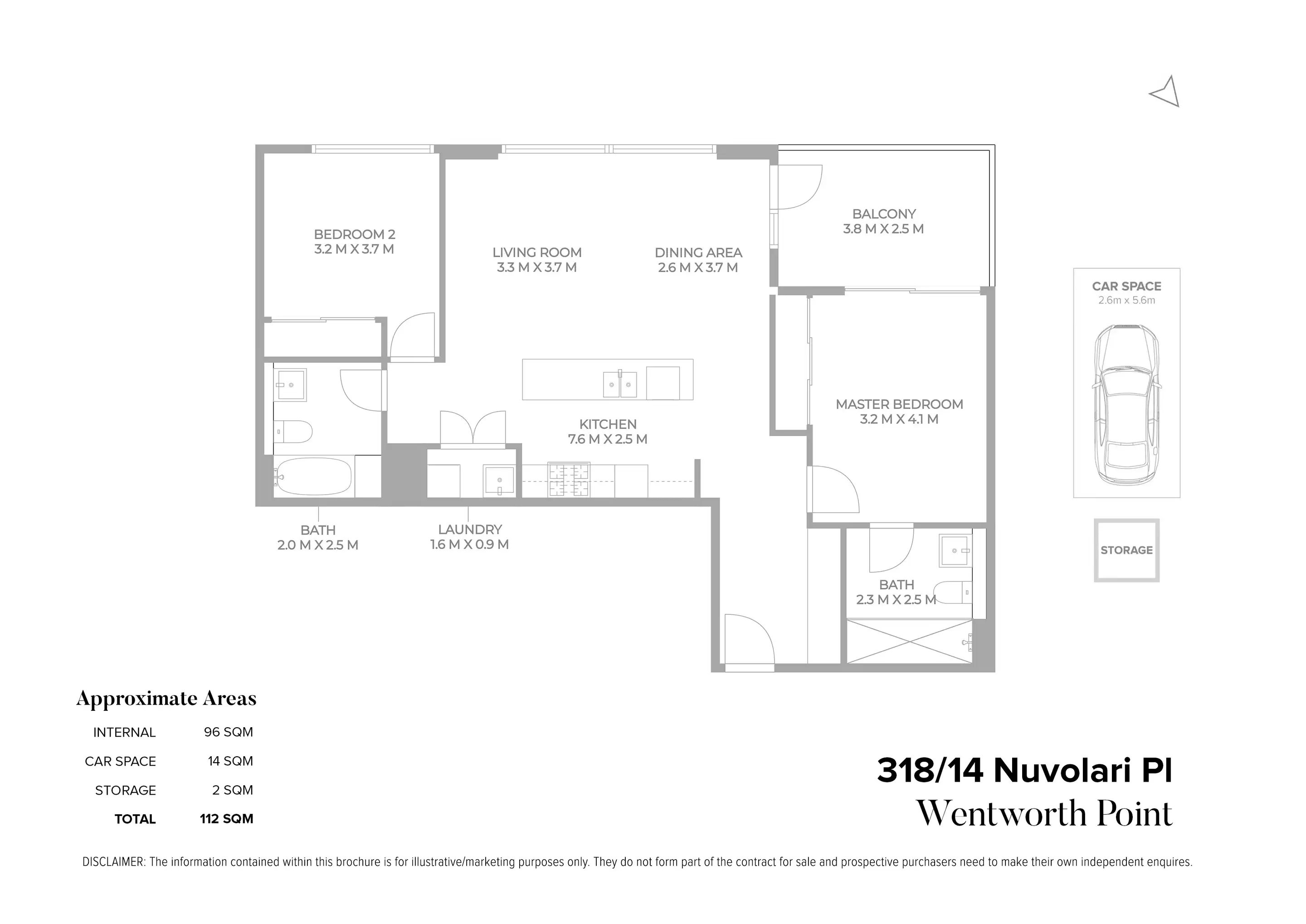 318/14 Nuvolari Place, Wentworth Point Sold by Chidiac Realty - floorplan