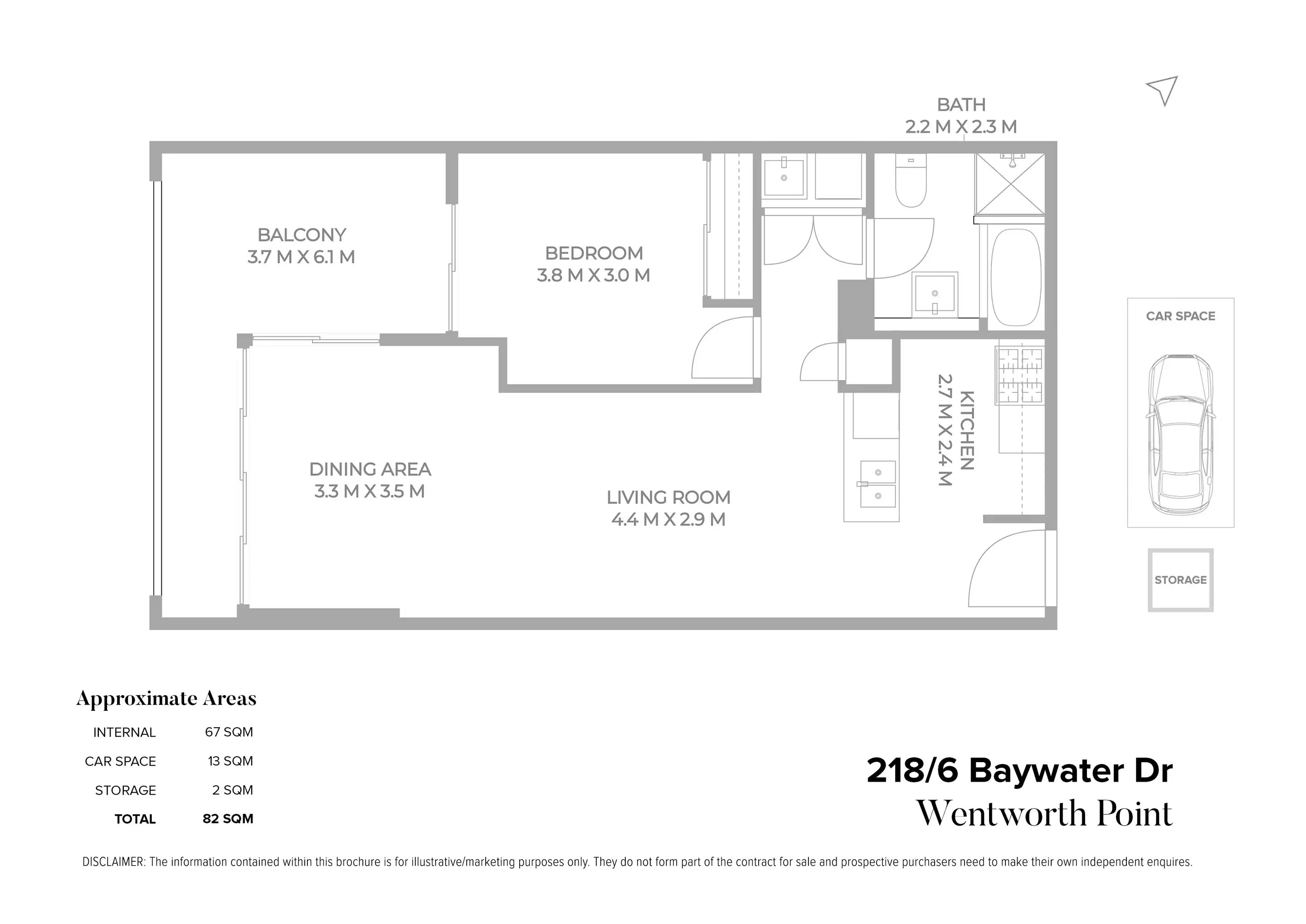 218/6 Baywater Drive, Wentworth Point Sold by Chidiac Realty - floorplan