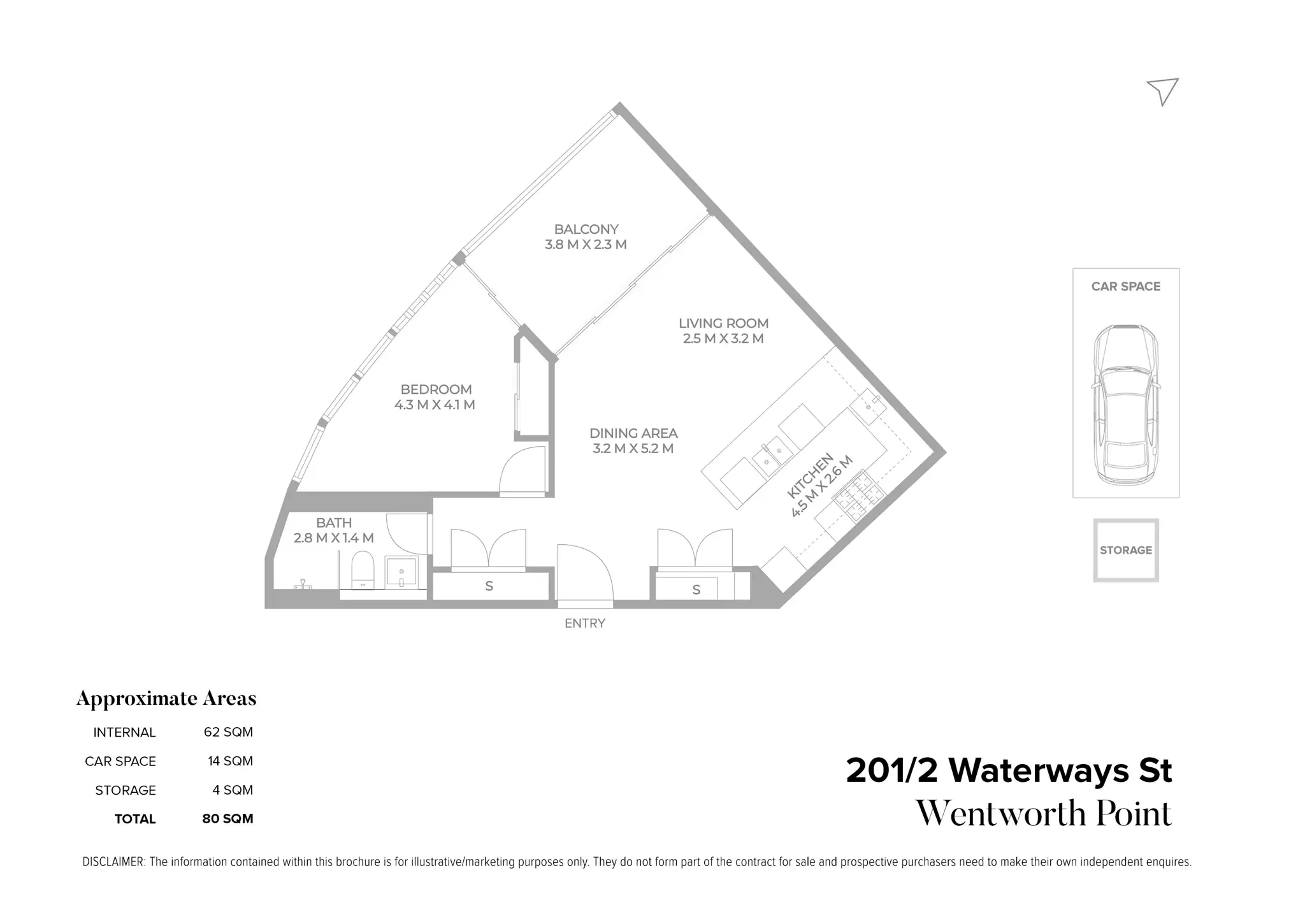201/2 Waterways Street, Wentworth Point Sold by Chidiac Realty - floorplan