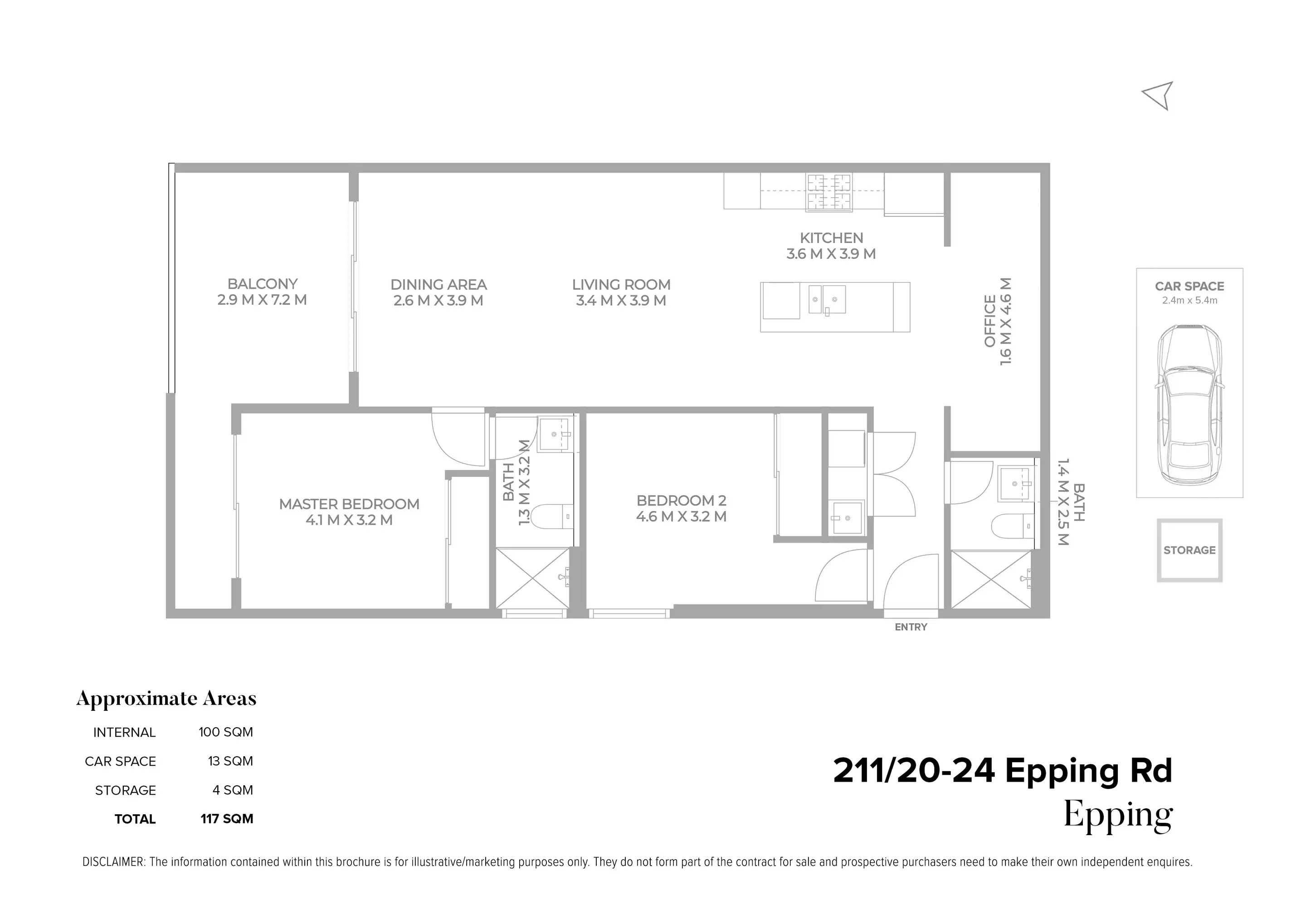 211/20-24 Epping Road, Epping Sold by Chidiac Realty - floorplan
