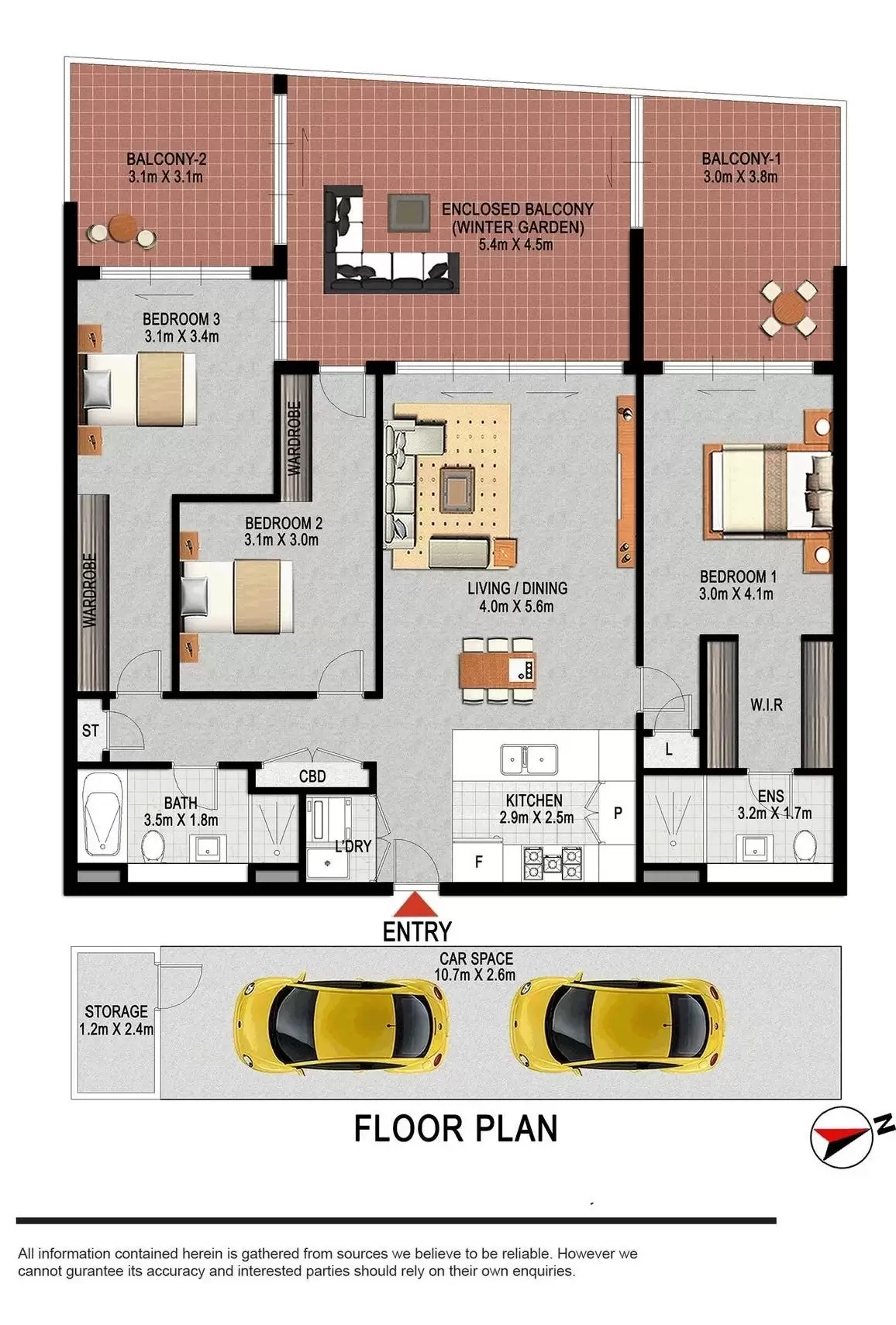 1705/63 Shoreline Drive, Rhodes Leased by Chidiac Realty - floorplan