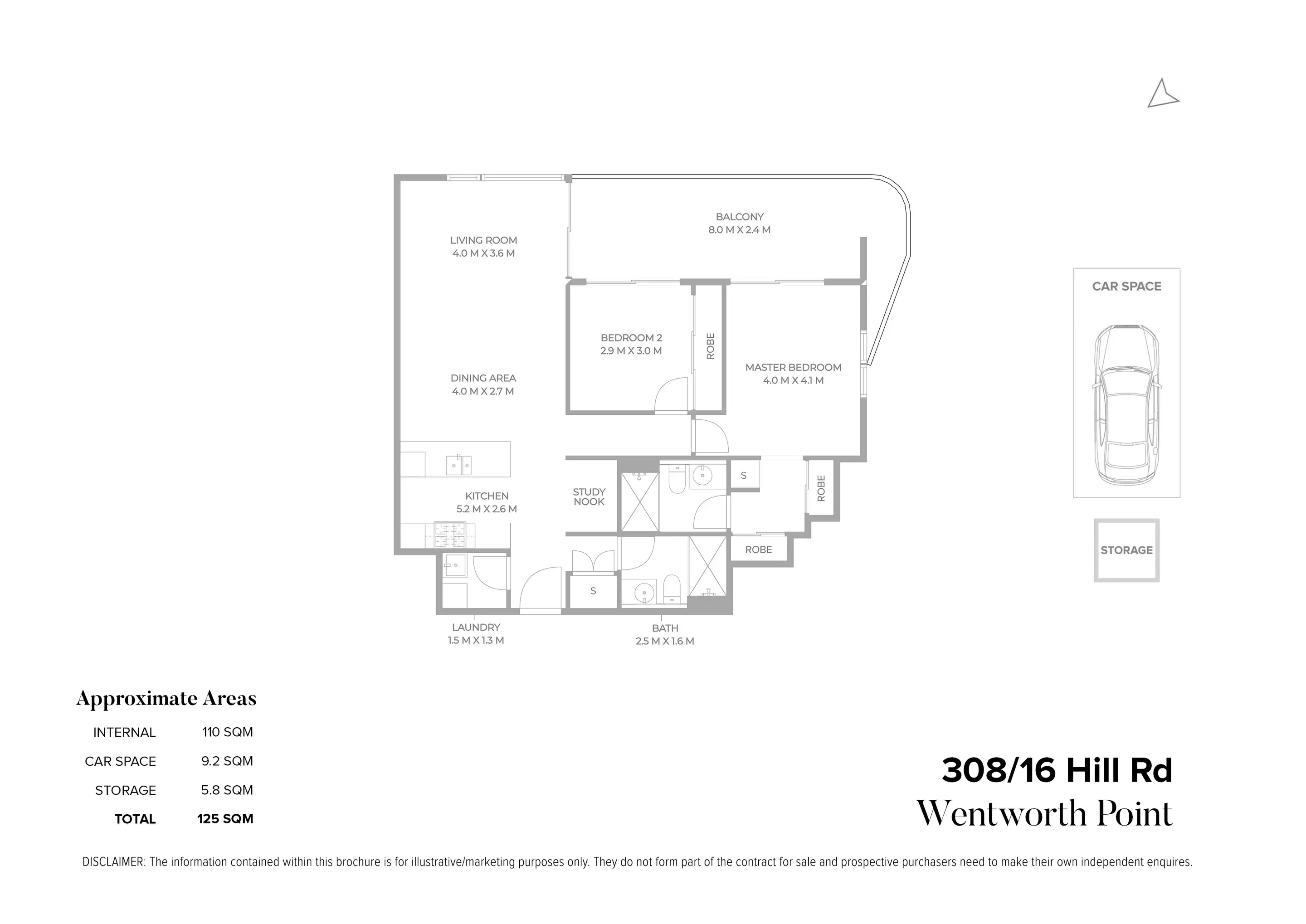308/16 Hill Road, Wentworth Point Sold by Chidiac Realty - floorplan