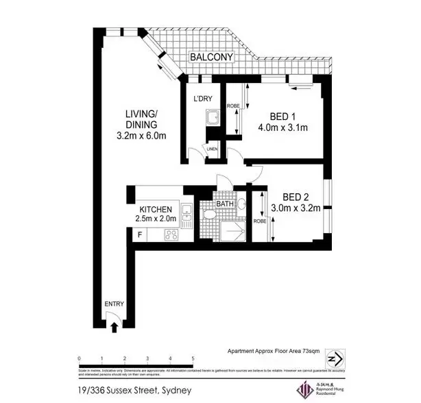 19/336-346 Sussex Street, Sydney Leased by Chidiac Realty - floorplan