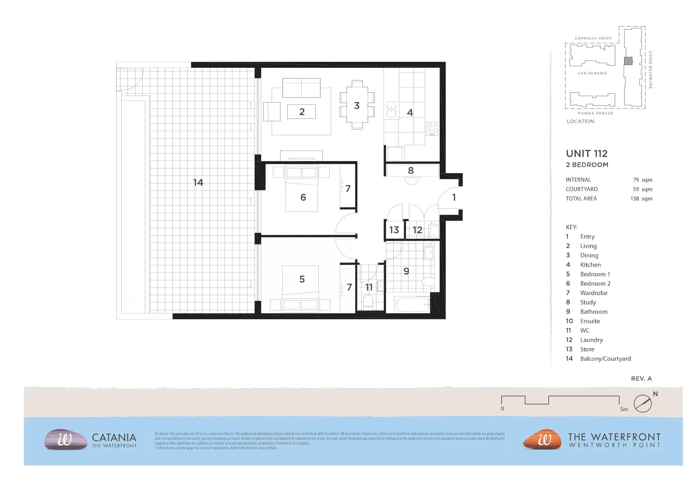 112/22 Baywater Drive, Wentworth Point Leased by Chidiac Realty - floorplan