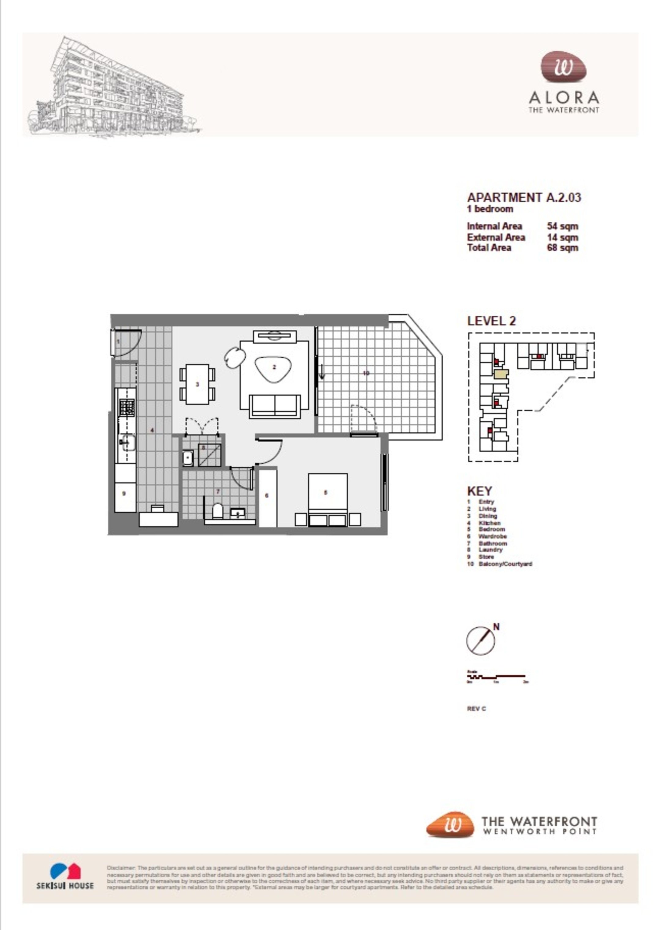 203/9 Baywater Drive, Wentworth Point Leased by Chidiac Realty - floorplan