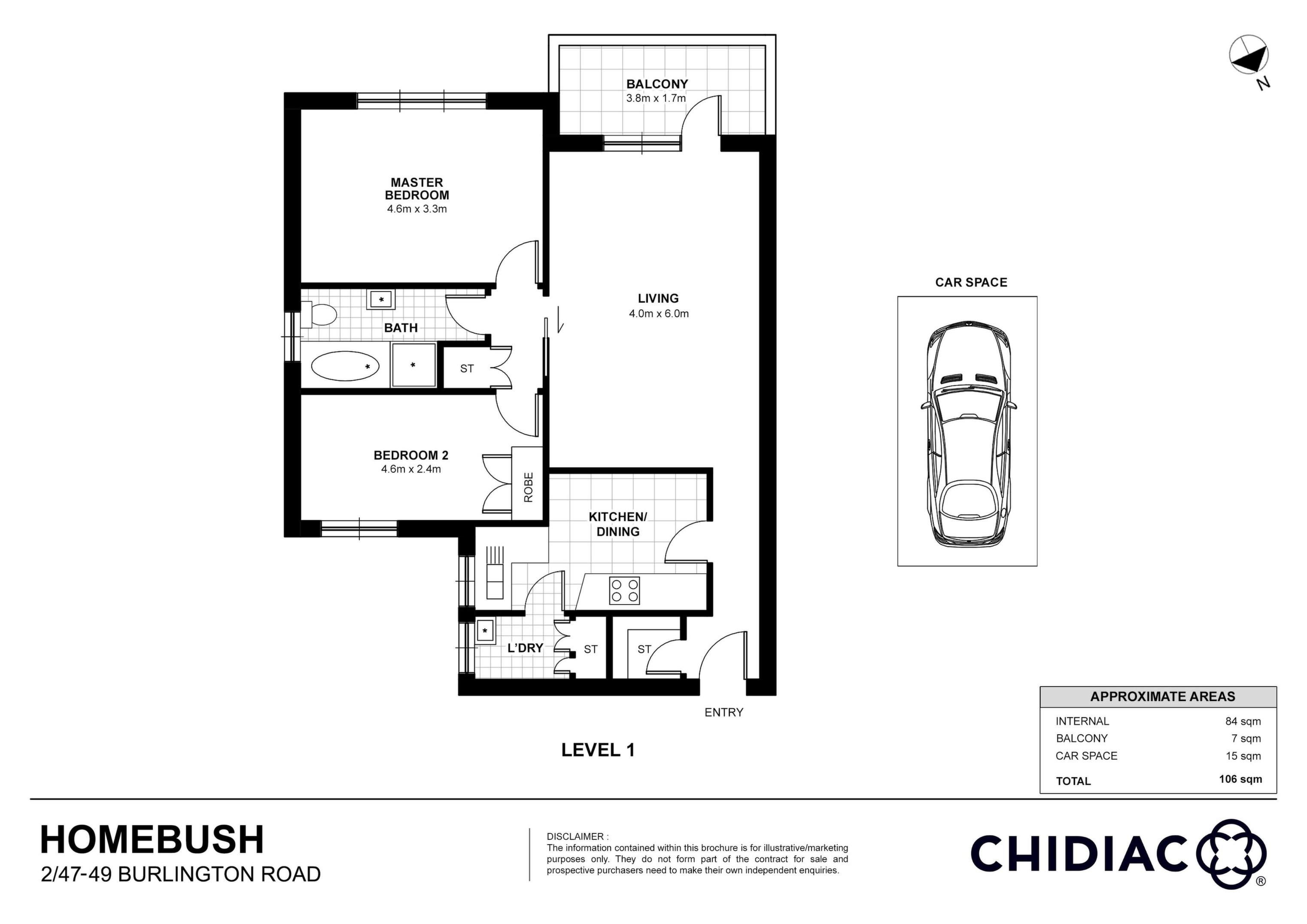 2/47-49 Burlington Road, Homebush Sold by Chidiac Realty - floorplan