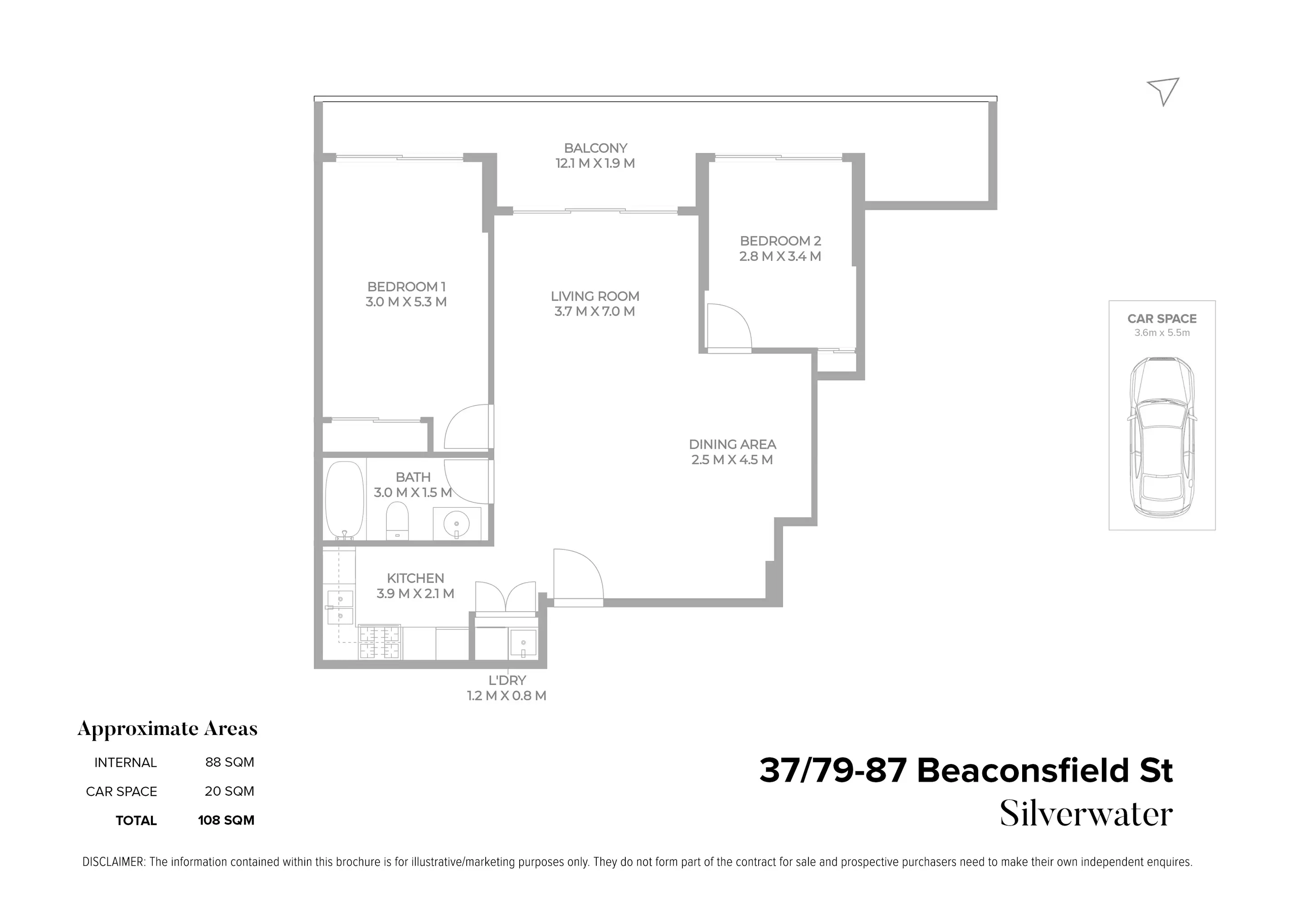 37/79-87 Beaconsfield Street, Silverwater Sold by Chidiac Realty - floorplan
