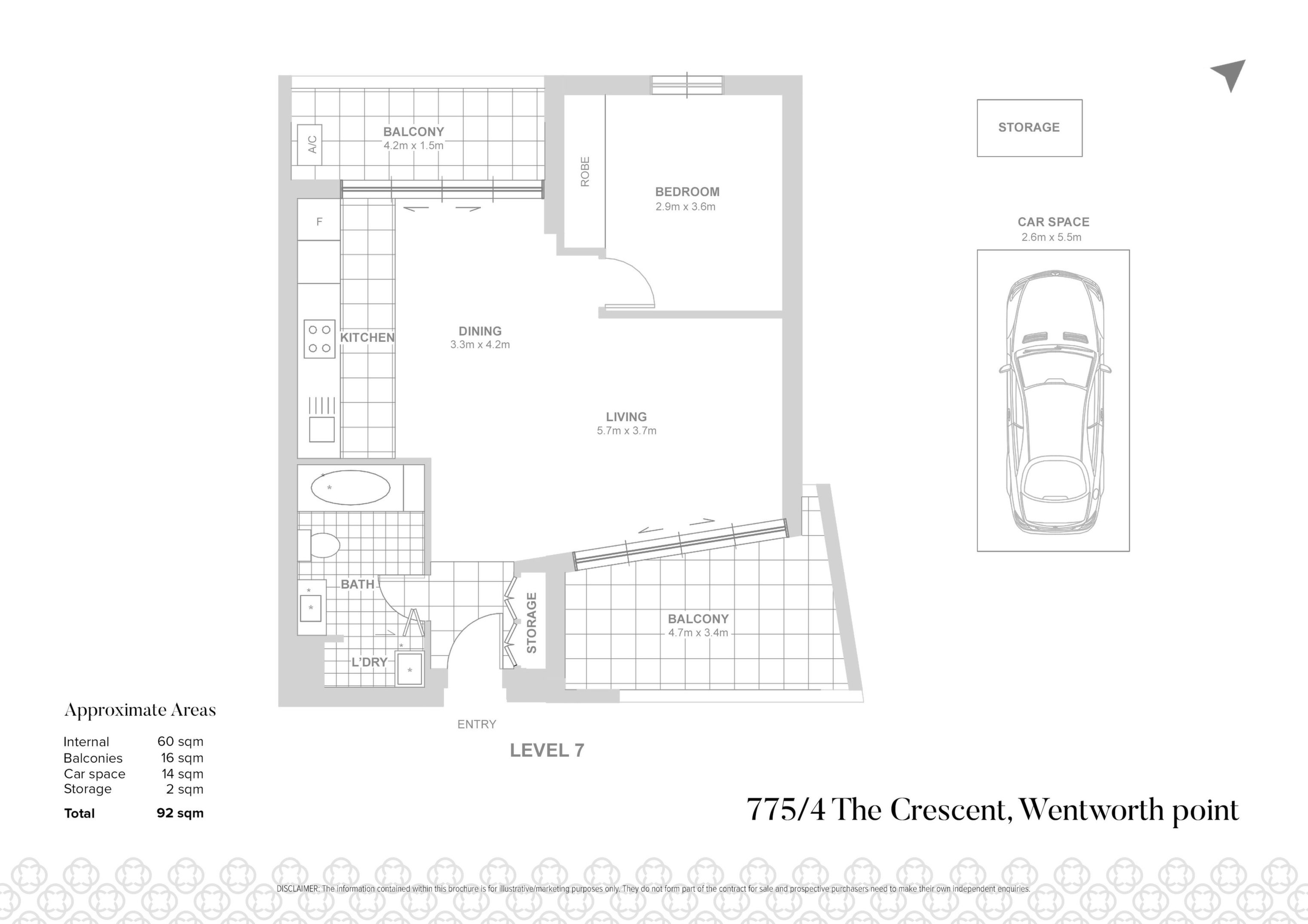 775/4 The Crescent, Wentworth Point Sold by Chidiac Realty - floorplan