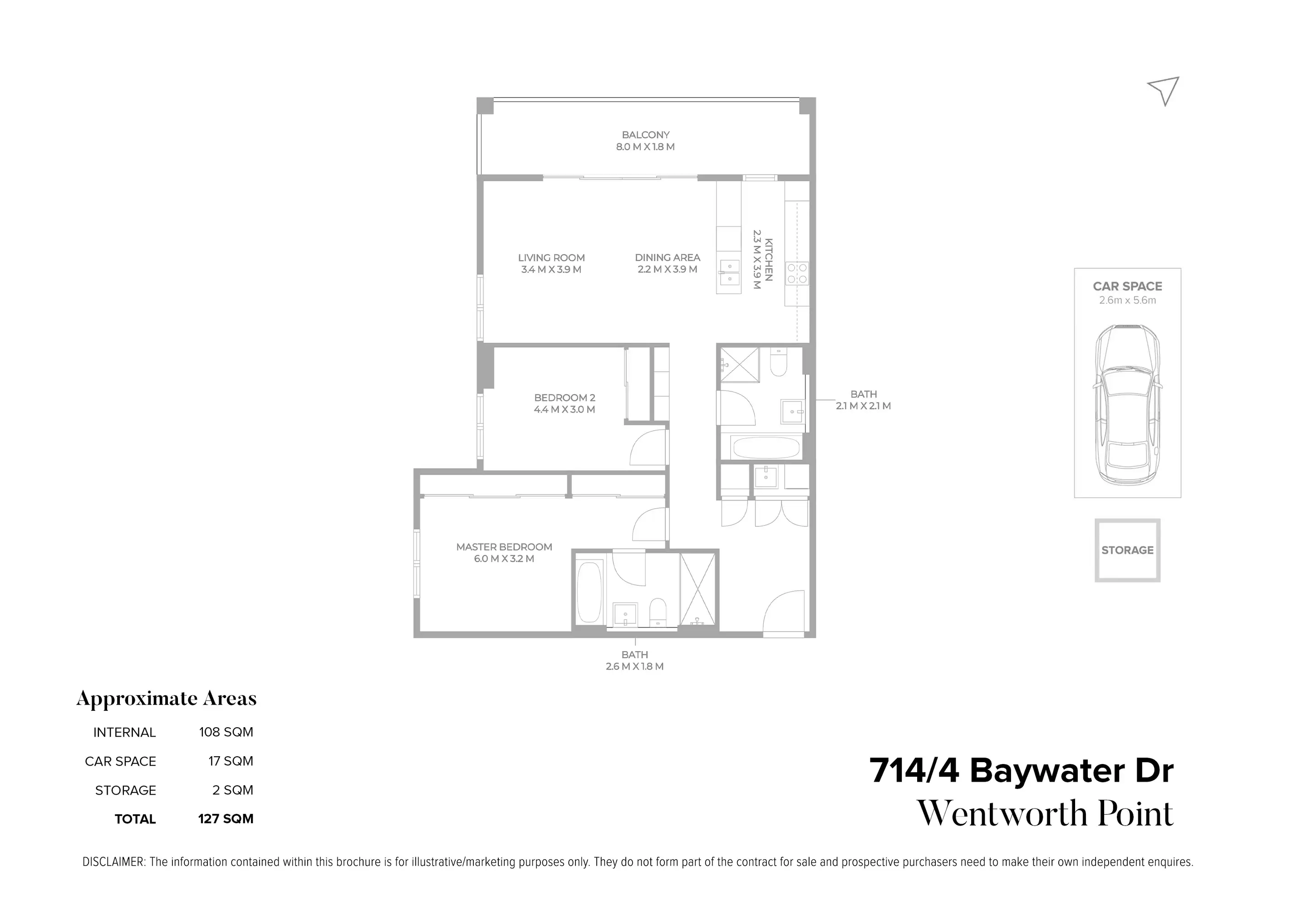 714/4 Baywater Drive, Wentworth Point Sold by Chidiac Realty - floorplan
