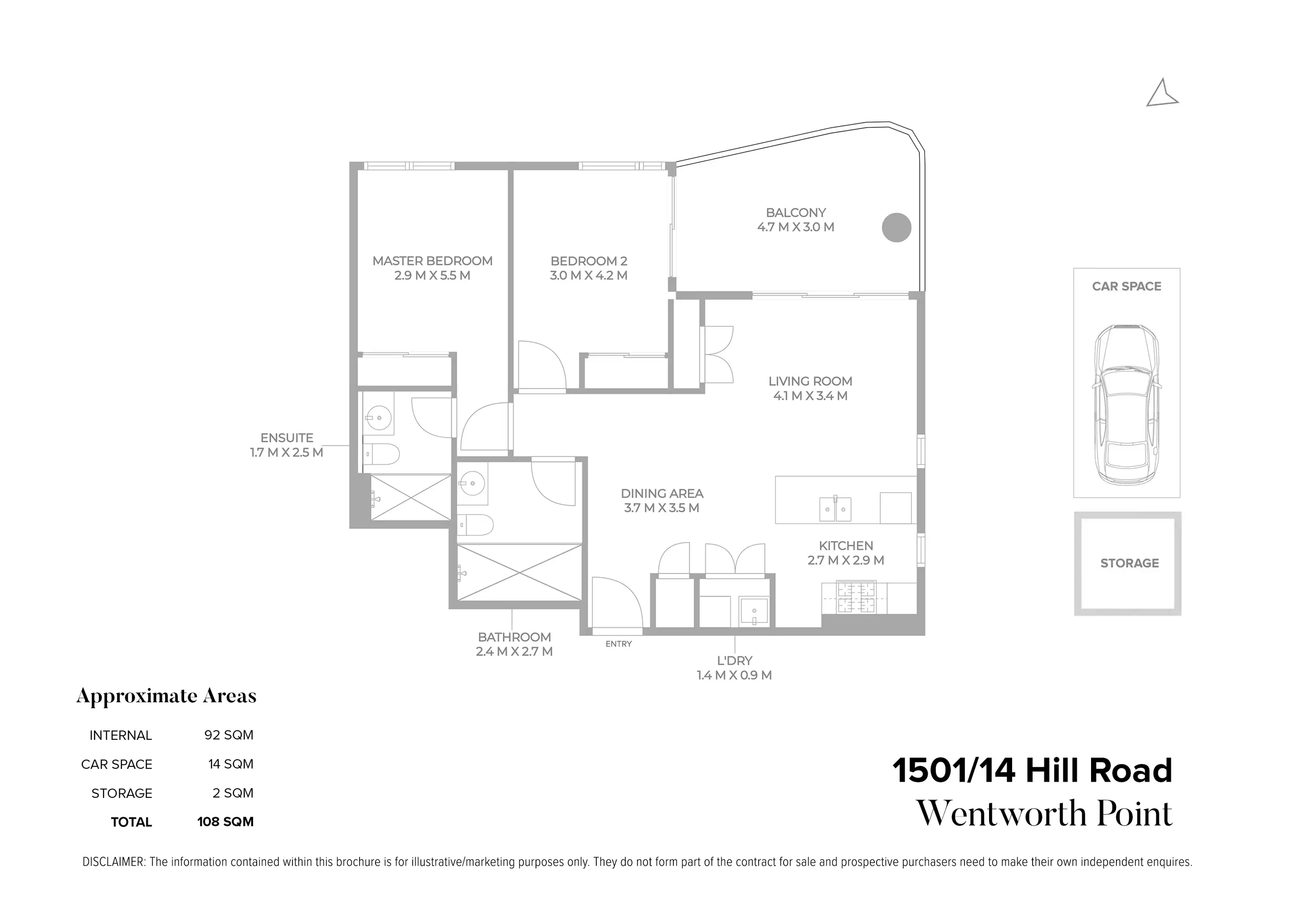 1501/14 Hill Road, Wentworth Point Sold by Chidiac Realty - floorplan