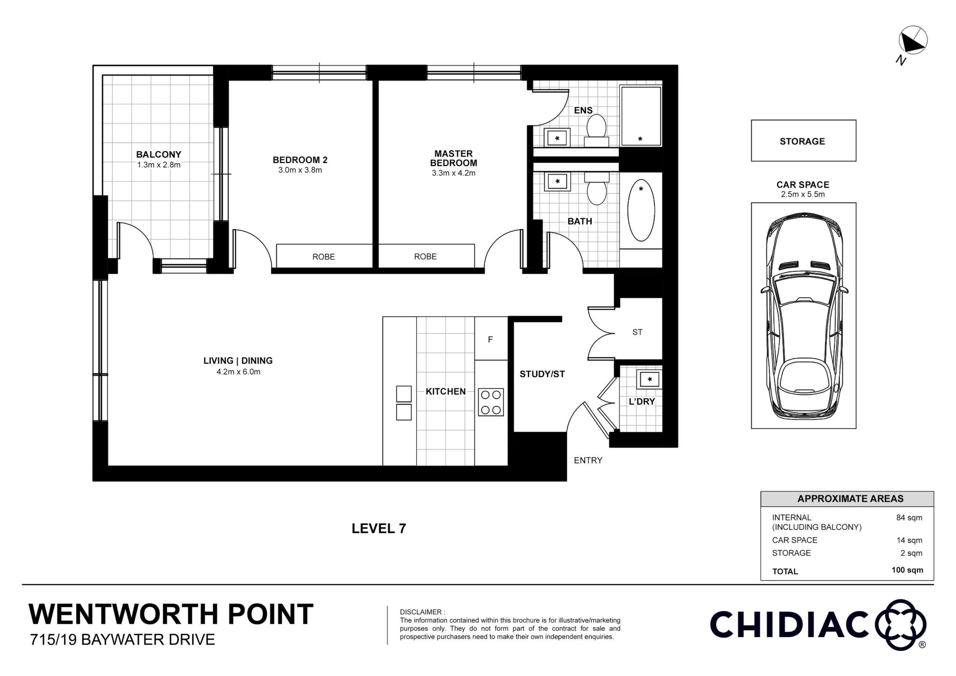 715/19 Baywater Drive, Wentworth Point Sold by Chidiac Realty - floorplan