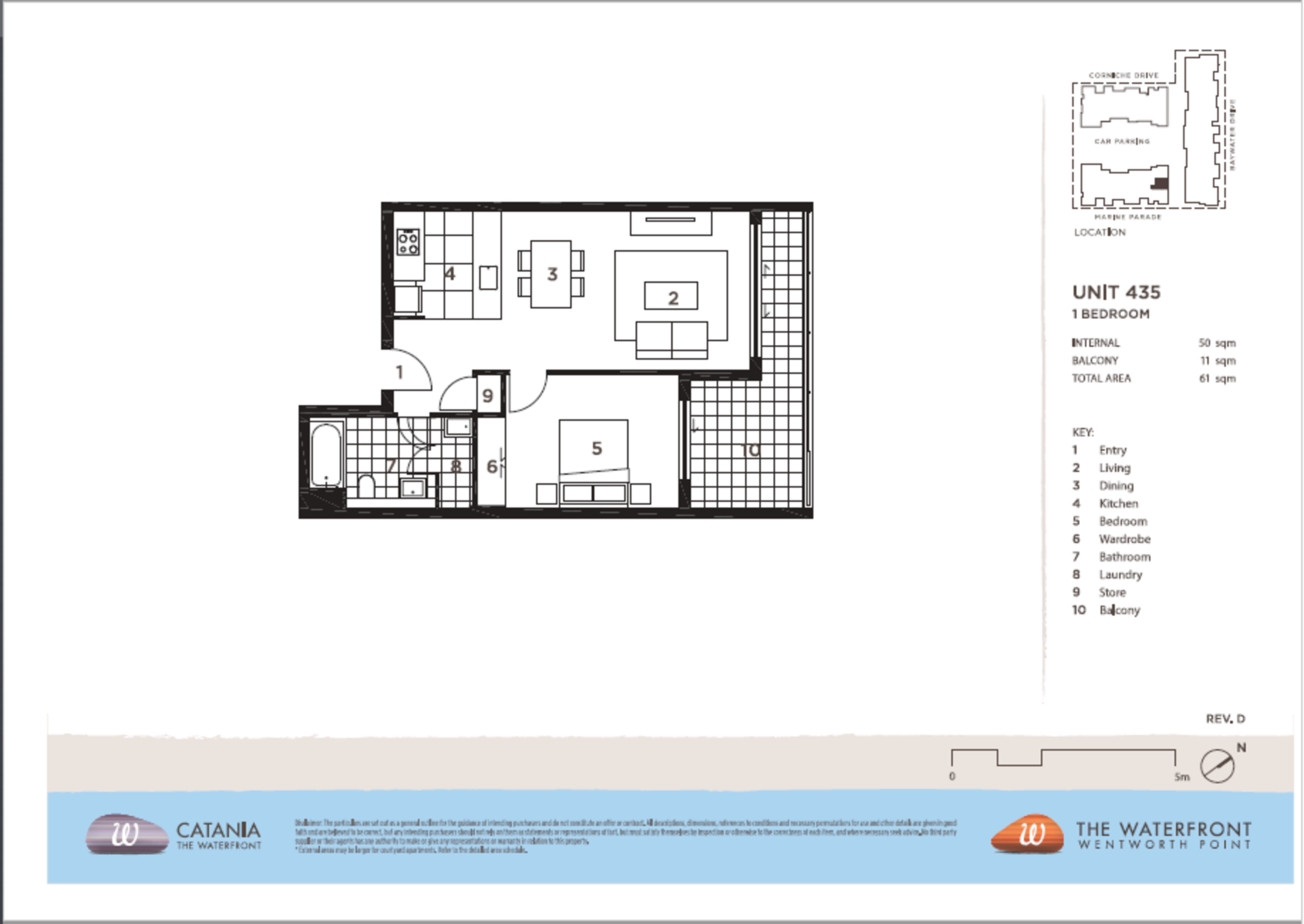 435/21 Marine Parade, Wentworth Point Leased by Chidiac Realty - floorplan