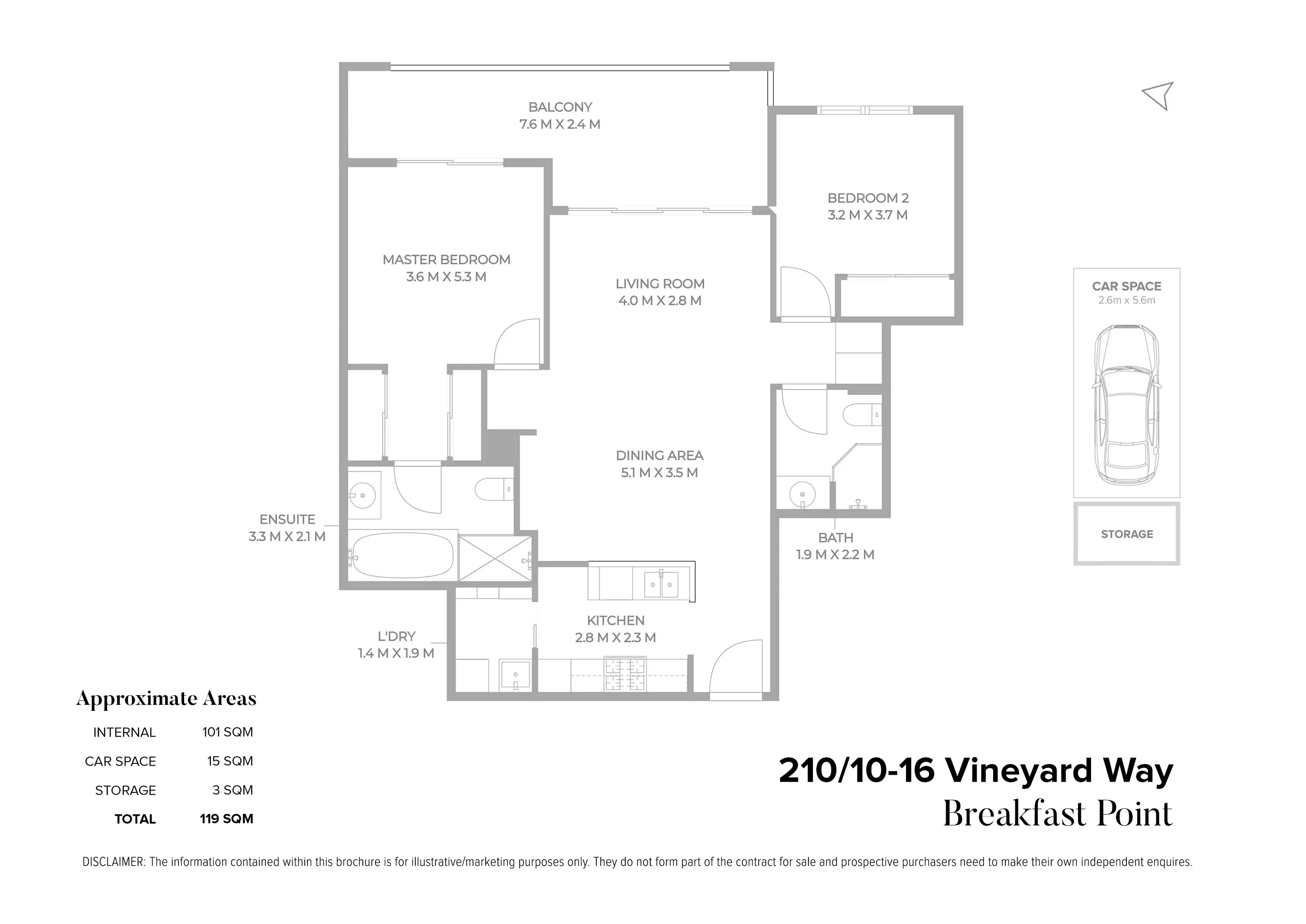 210/10-16 Vineyard Way, Breakfast Point Sold by Chidiac Realty - floorplan