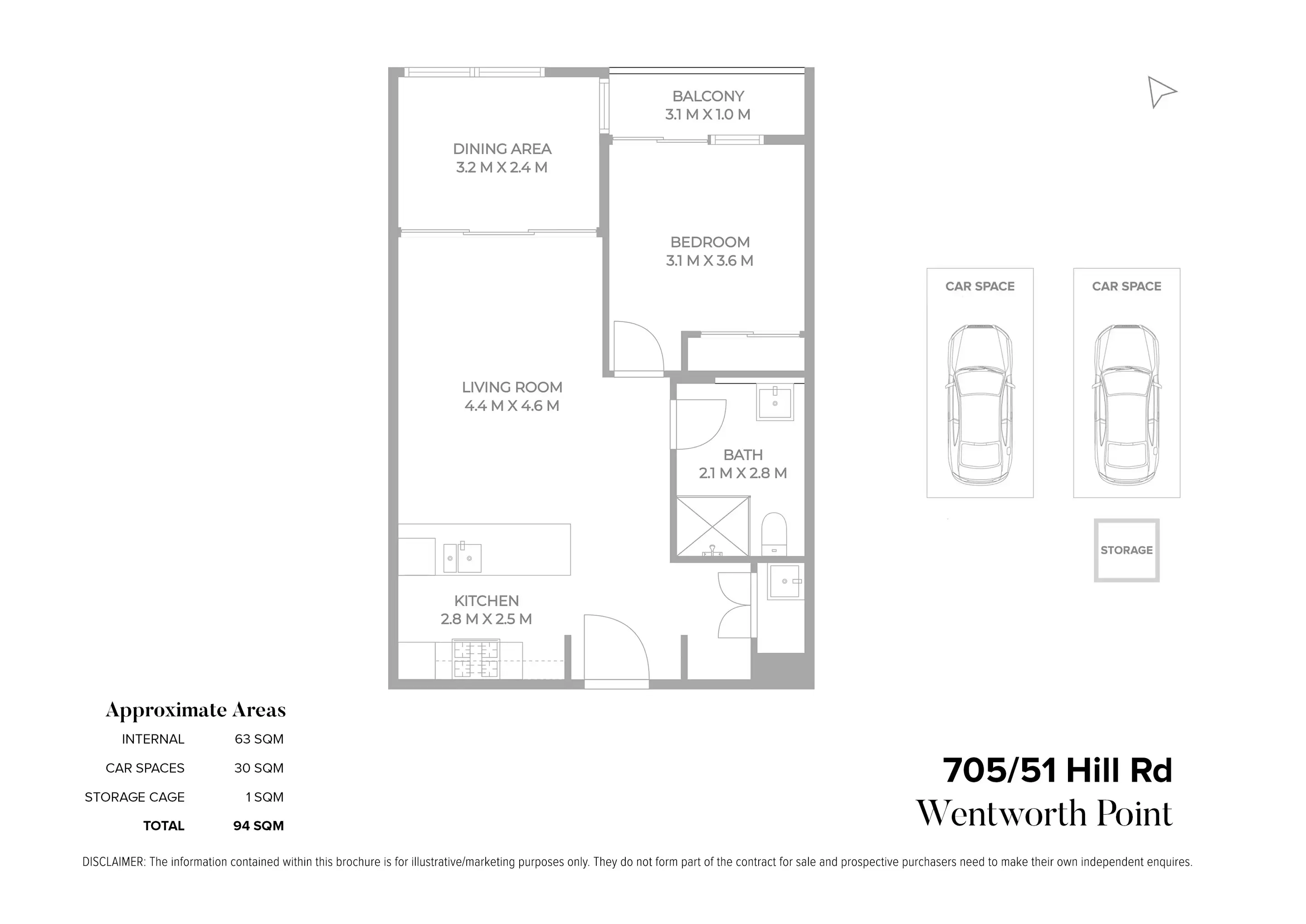 705/51 Hill Road, Wentworth Point Sold by Chidiac Realty - floorplan