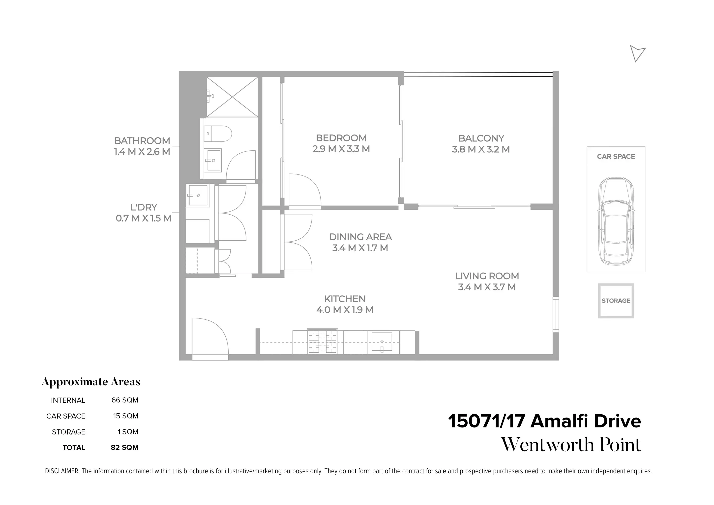 15071/17 Amalfi Drive, Wentworth Point Sold by Chidiac Realty - floorplan