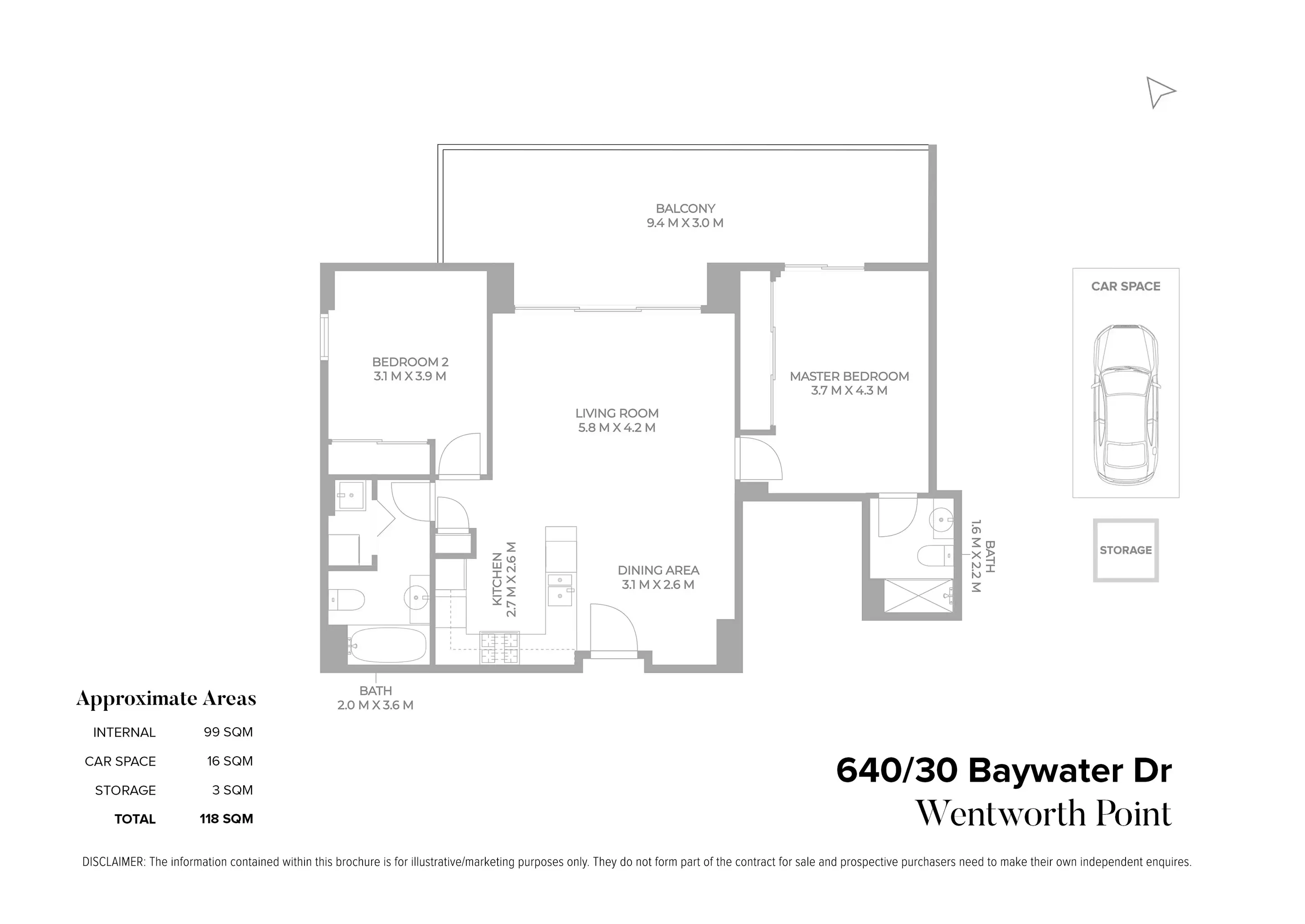 640/30 Baywater Drive, Wentworth Point Sold by Chidiac Realty - floorplan