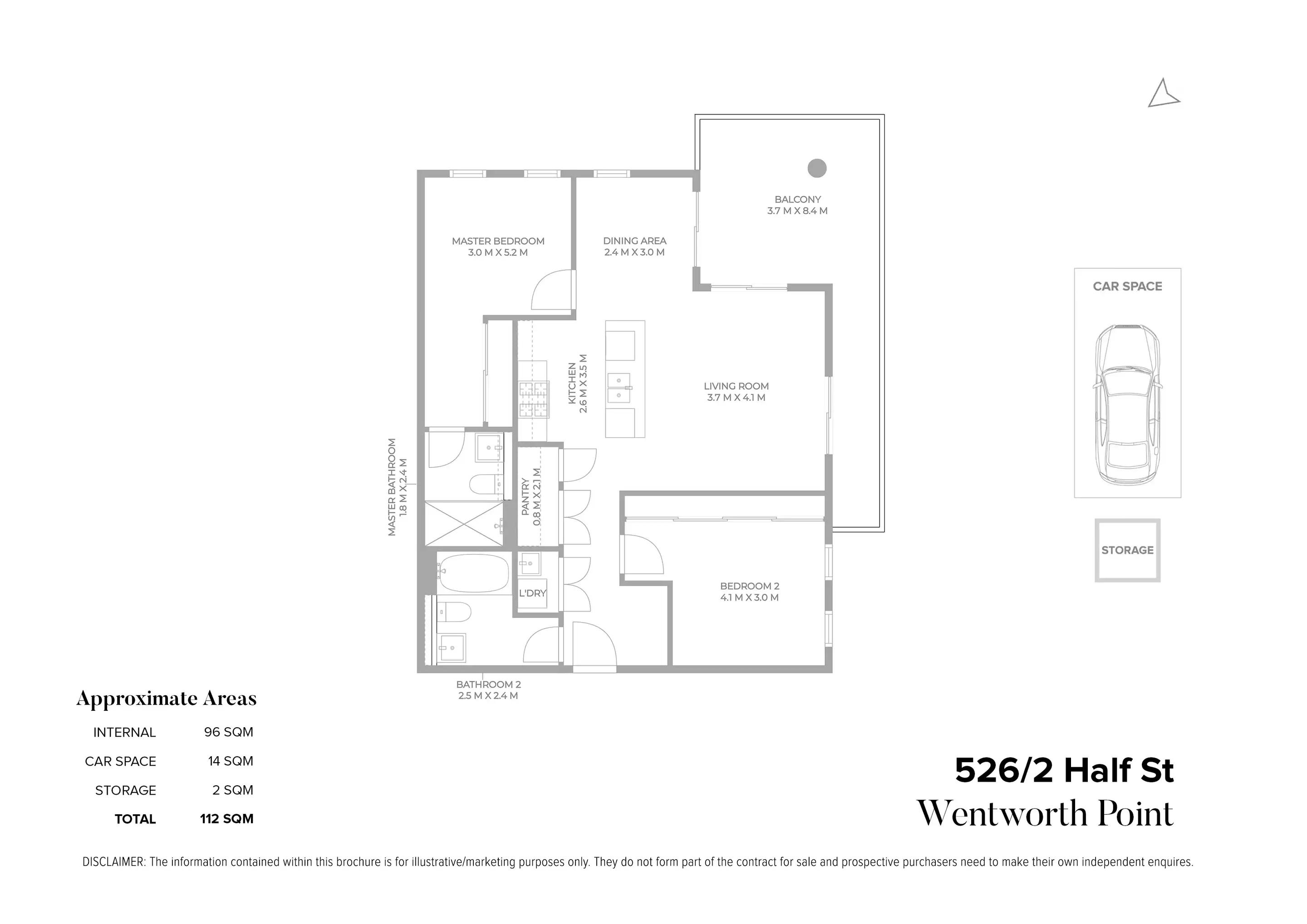 526/2 Half Street, Wentworth Point Sold by Chidiac Realty - floorplan