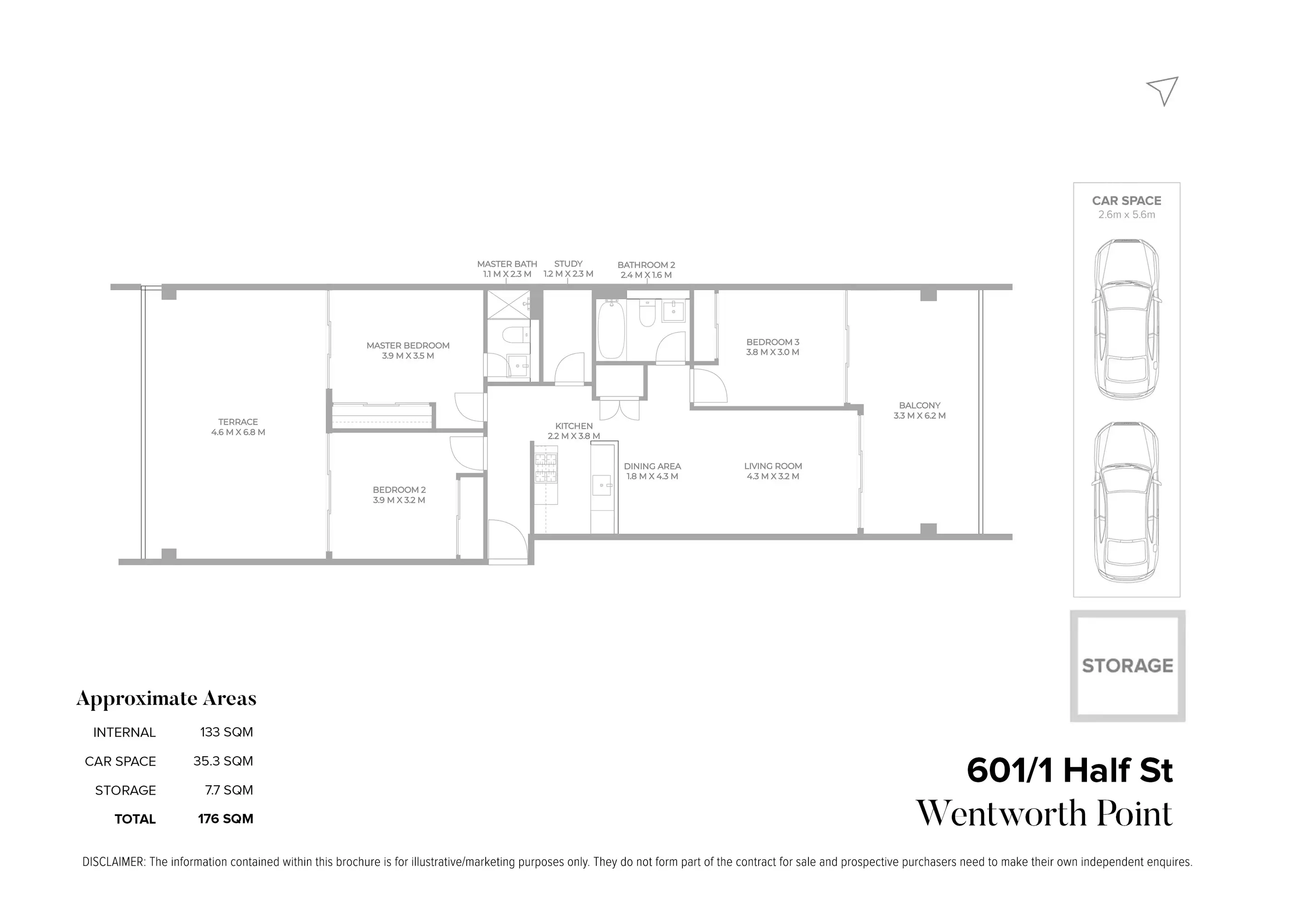 601/1 Half Street, Wentworth Point Sold by Chidiac Realty - floorplan