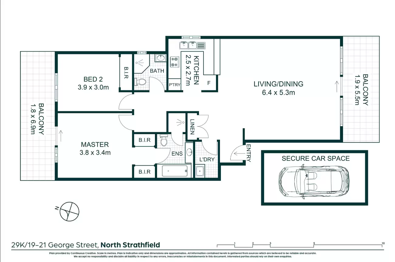 29k/19-21 George Street, North Strathfield Leased by Chidiac Realty - floorplan