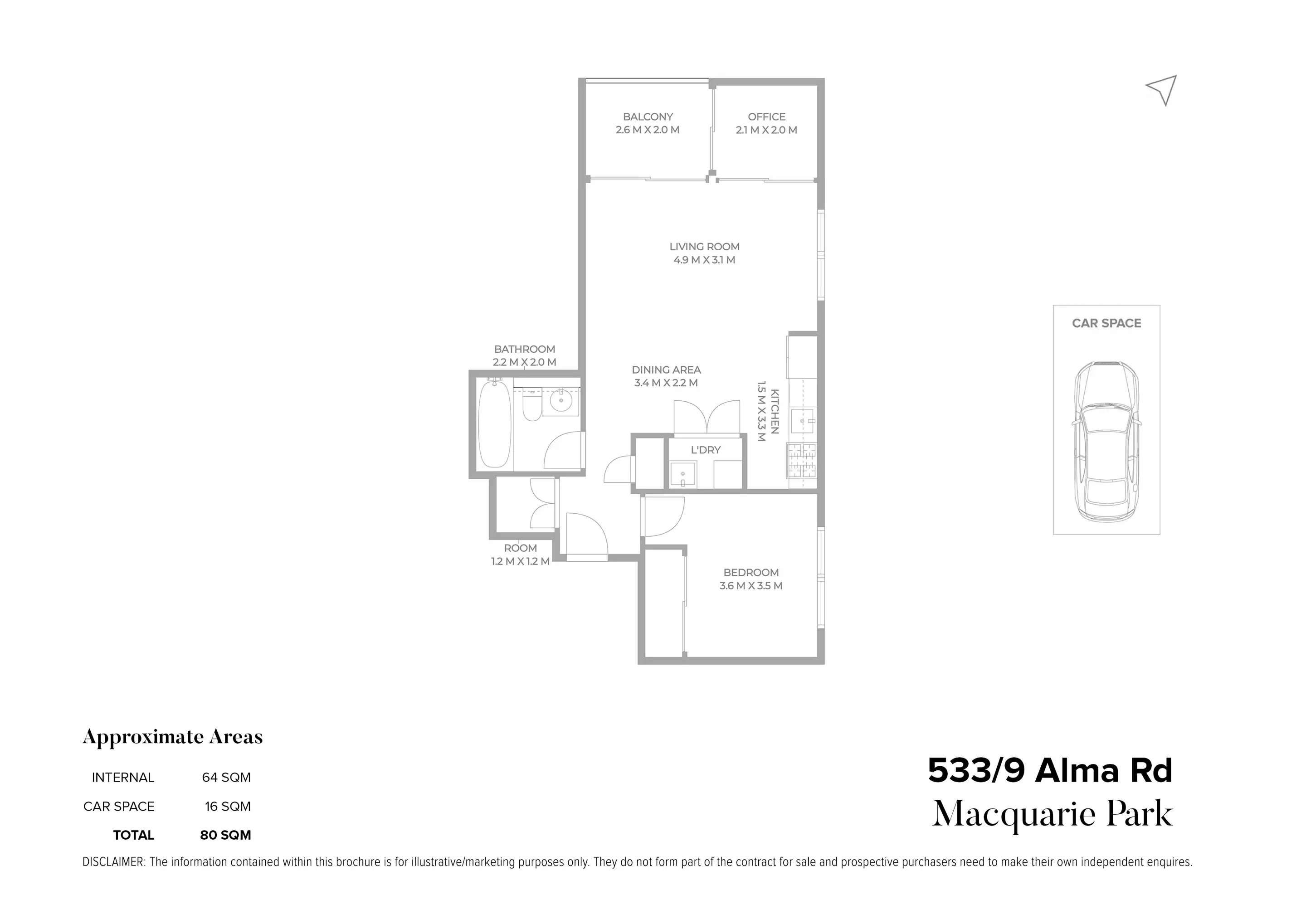 533/9 Alma Road, Macquarie Park Sold by Chidiac Realty - floorplan