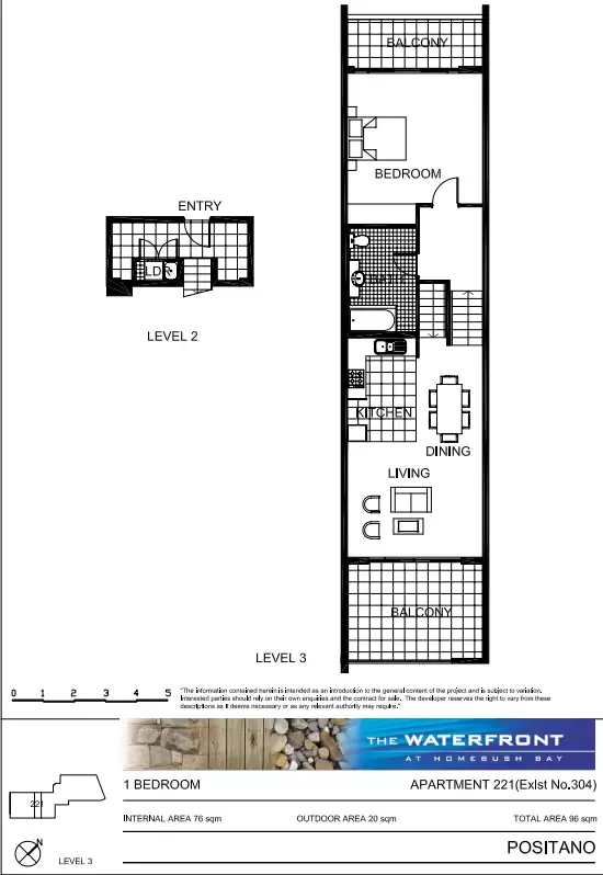 221/25 Bennelong Parkway, Wentworth Point Leased by Chidiac Realty - floorplan