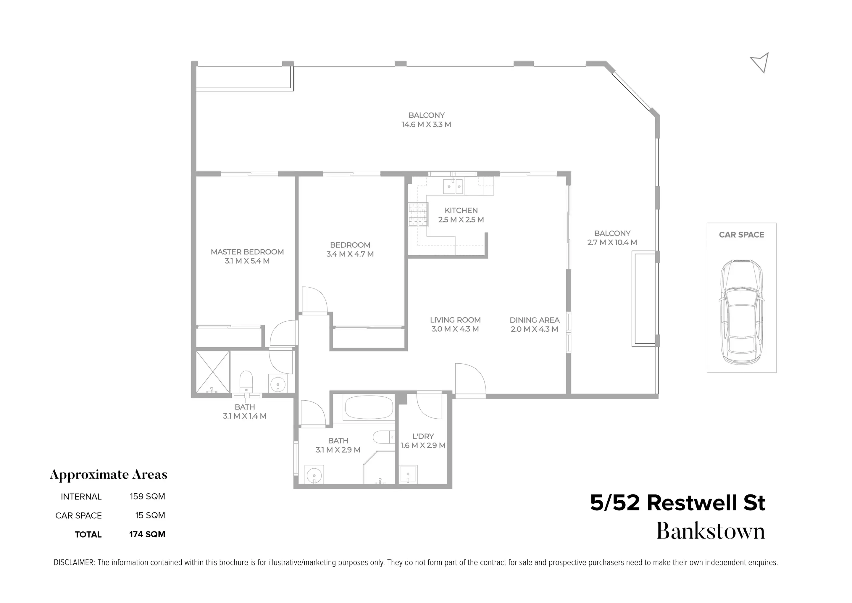 5/52 Restwell Street, Bankstown Sold by Chidiac Realty - floorplan