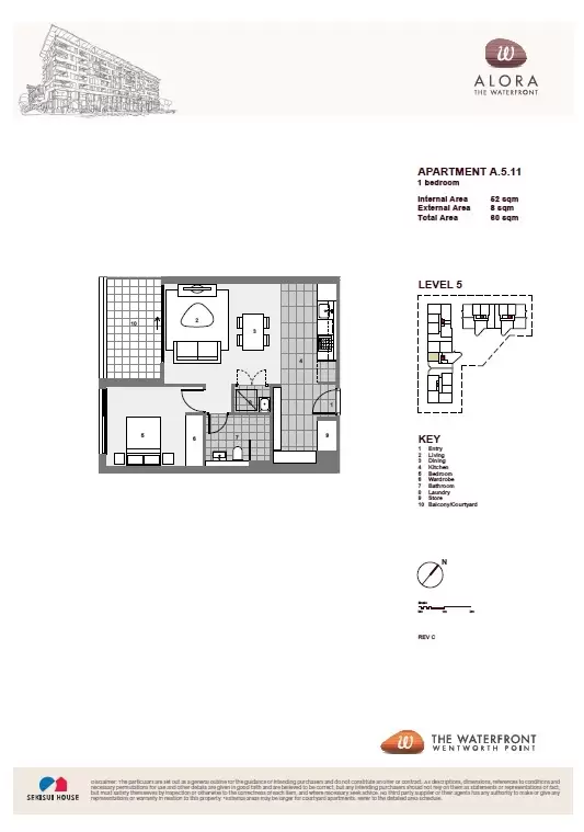 511/15 Baywater Drive, Wentworth Point Leased by Chidiac Realty - floorplan