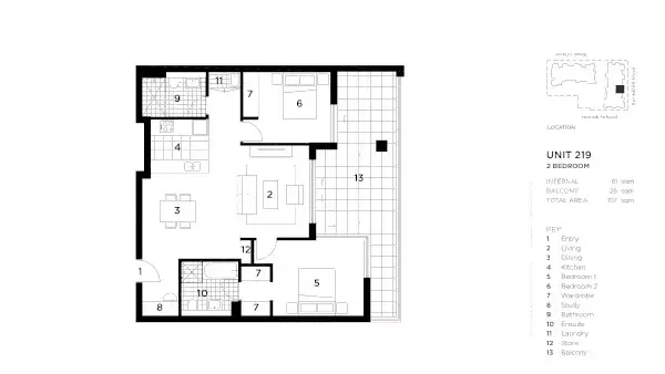 219/14 Baywater Drive, Wentworth Point Leased by Chidiac Realty - floorplan