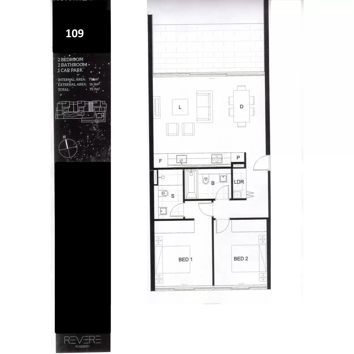 109/1-3 Dunning Avenue, Rosebery Leased by Chidiac Realty - floorplan