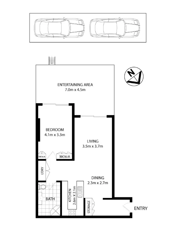 105/2 The Piazza, Wentworth Point For Lease by Chidiac Realty - floorplan