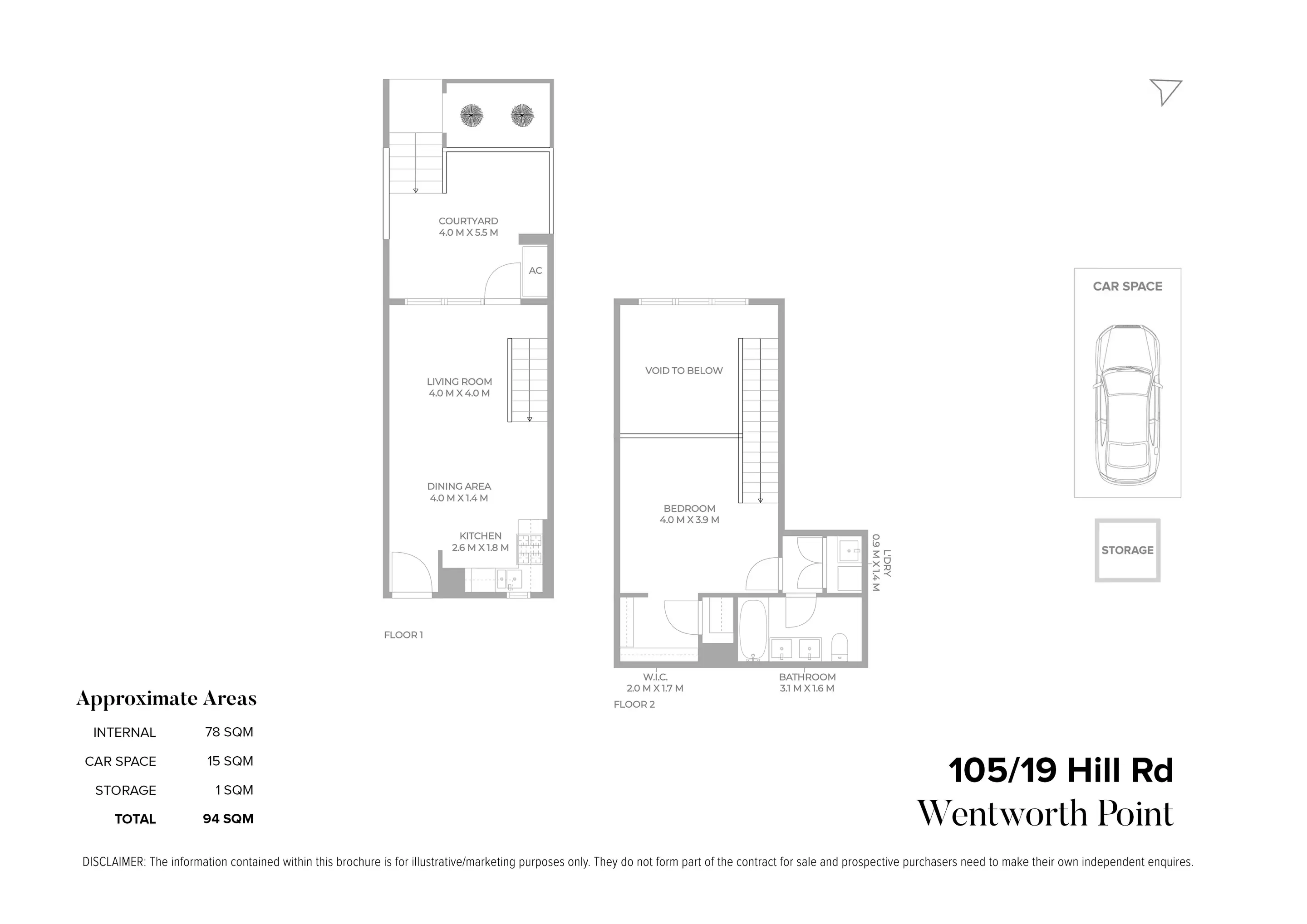 105/19 Hill Road, Wentworth Point Sold by Chidiac Realty - floorplan