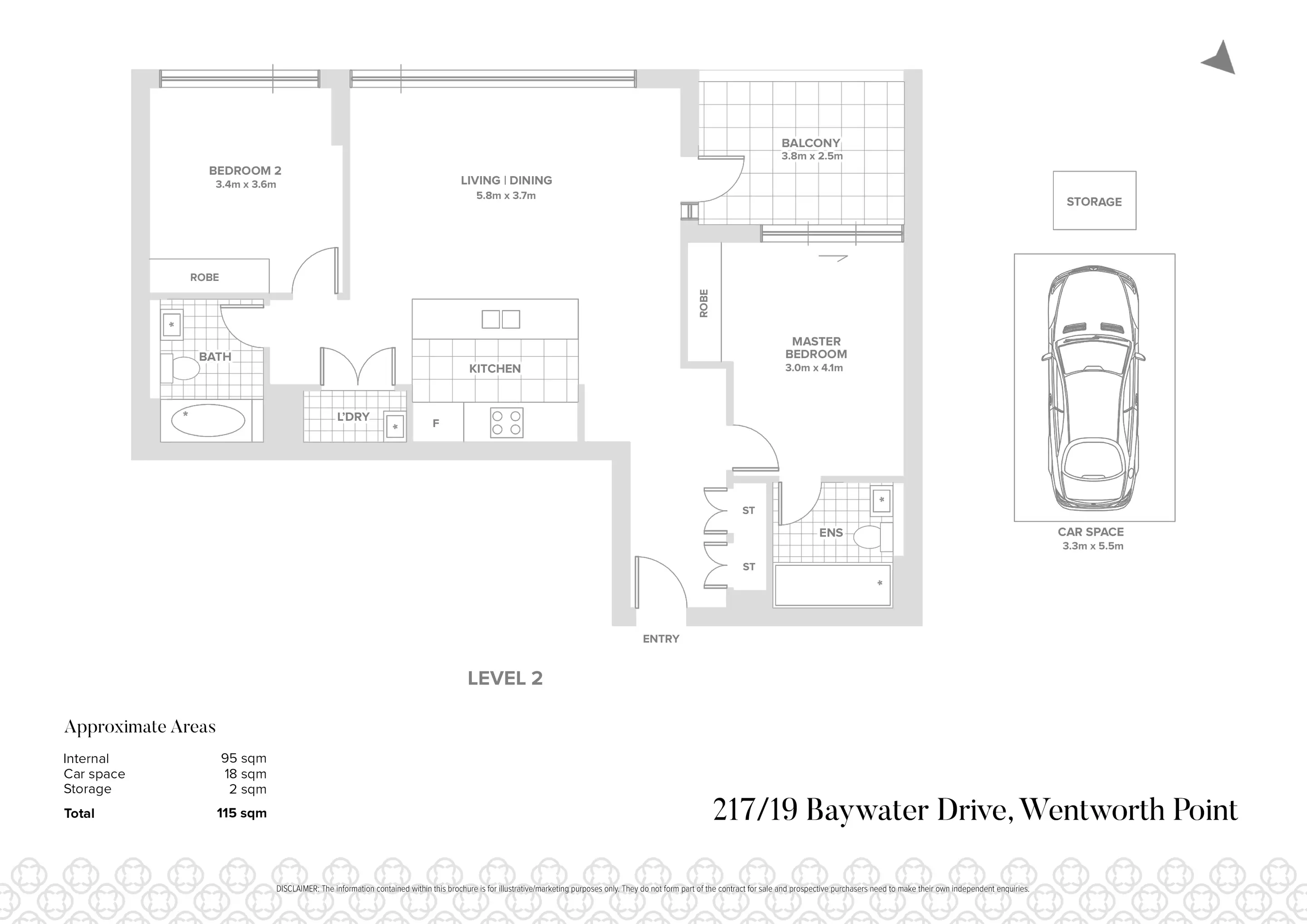 217/19 Baywater Drive, Wentworth Point Sold by Chidiac Realty - floorplan