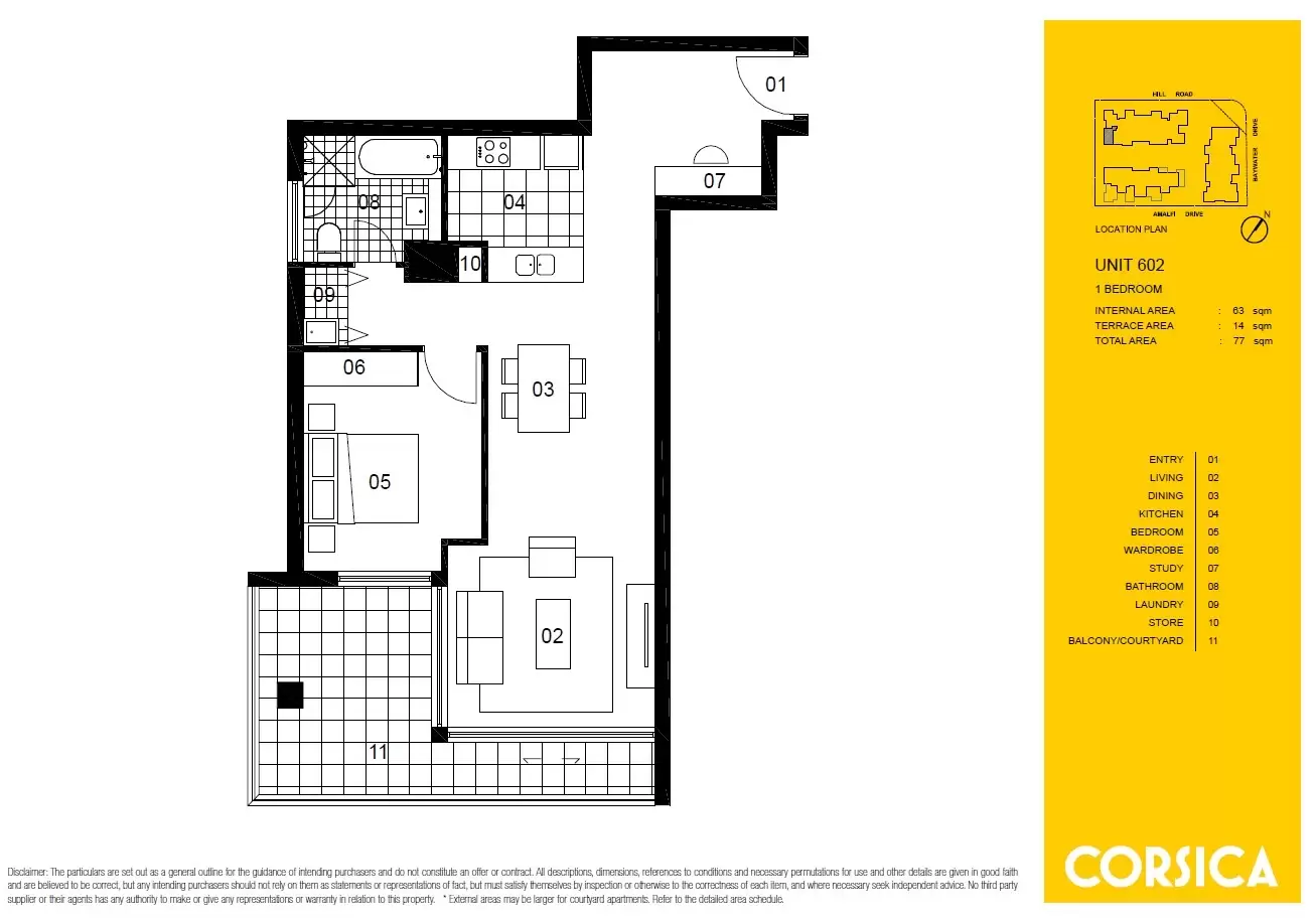 602/25 Hill Road, Wentworth Point Leased by Chidiac Realty - floorplan