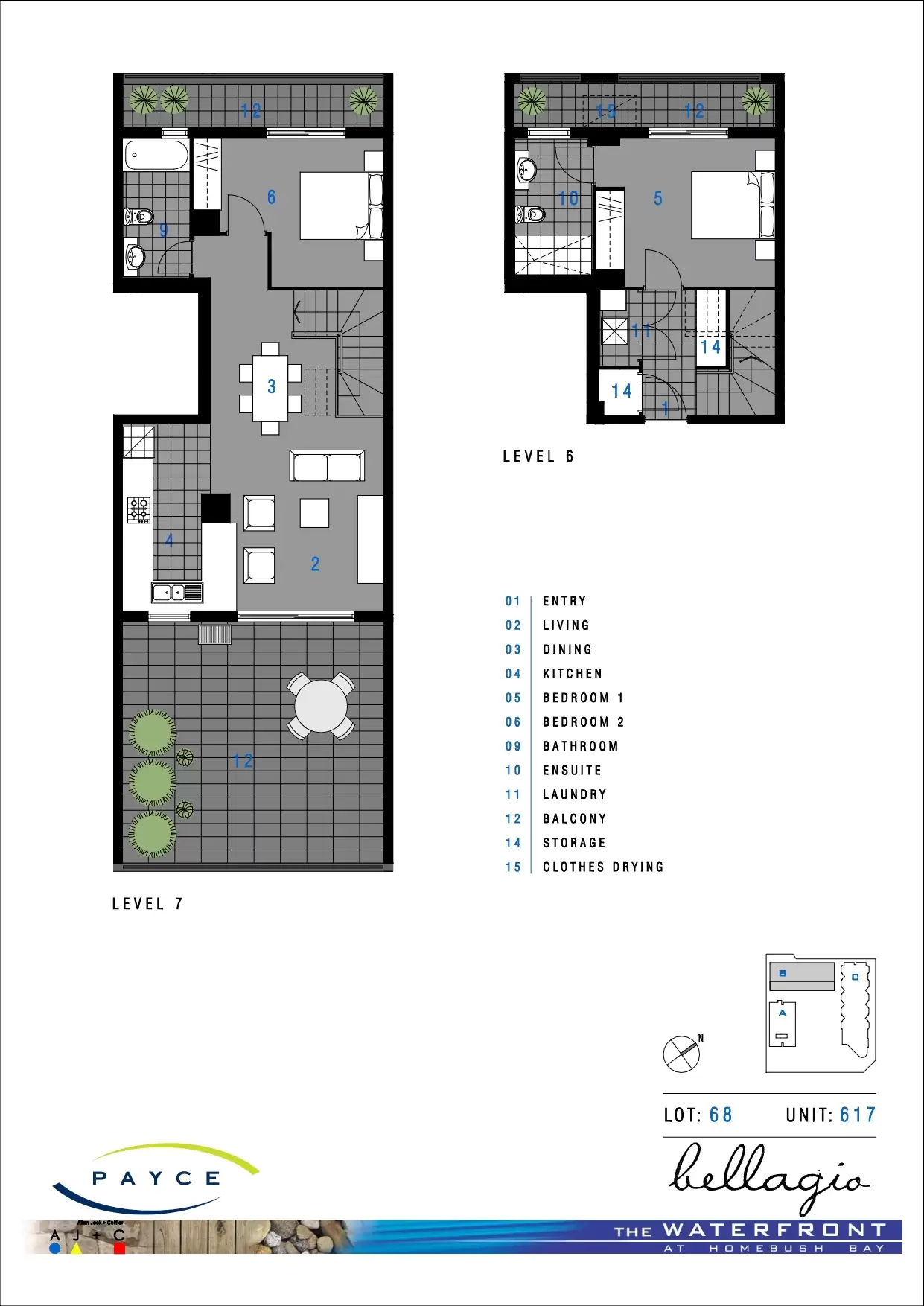 617/16 Marine Parade, Wentworth Point Sold by Chidiac Realty - floorplan