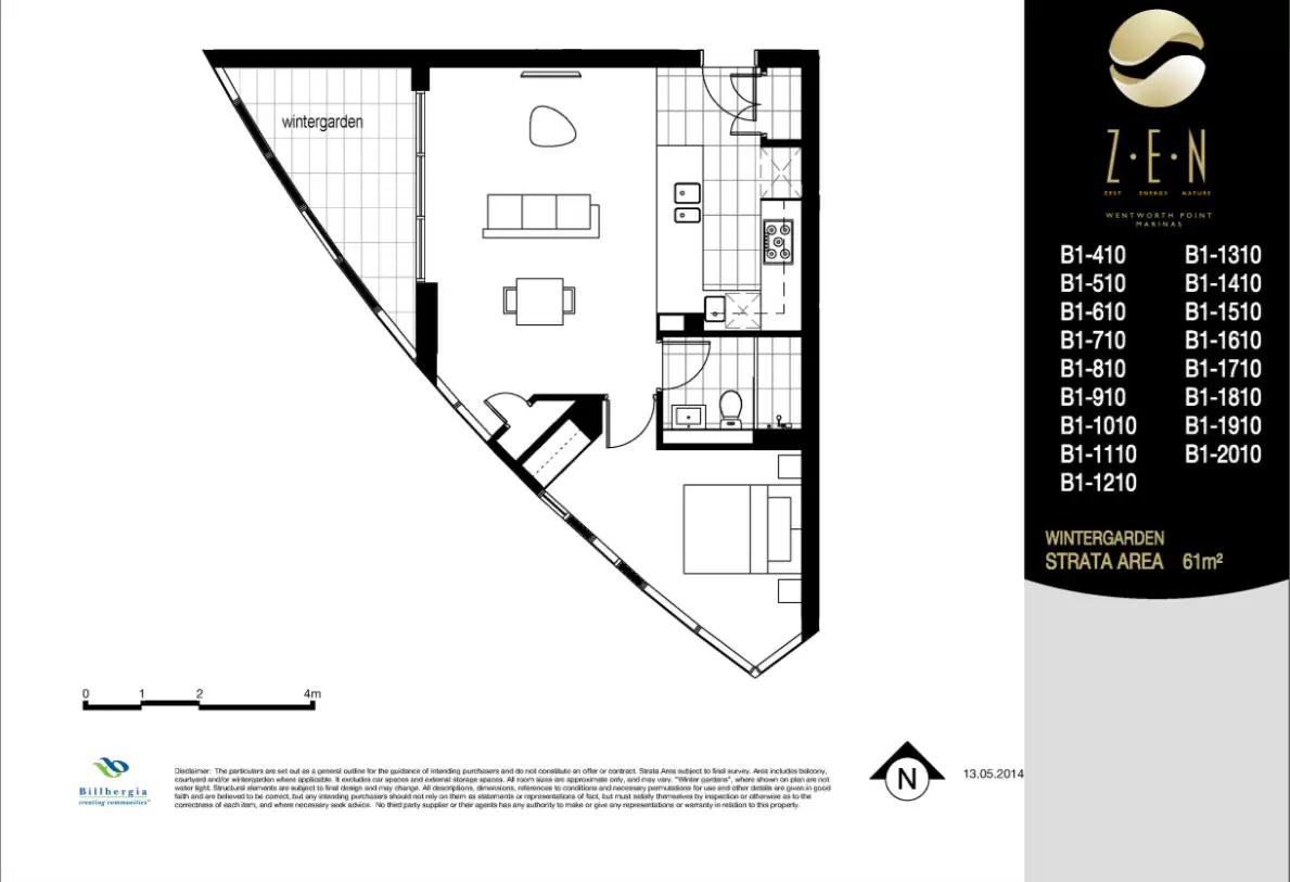 1610/2 Waterways Street, Wentworth Point Leased by Chidiac Realty - floorplan