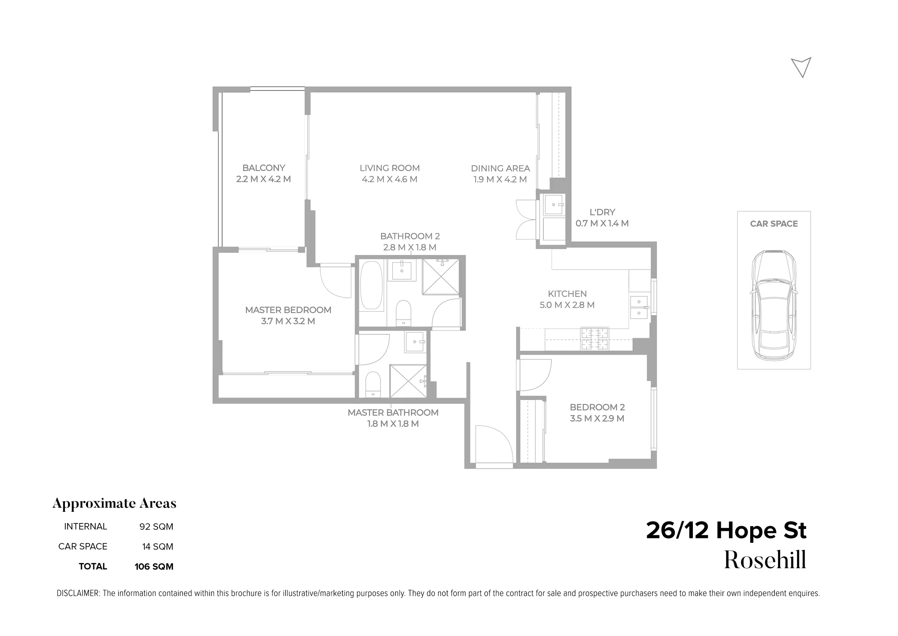 26/12-16 Hope Street, Rosehill Sold by Chidiac Realty - floorplan