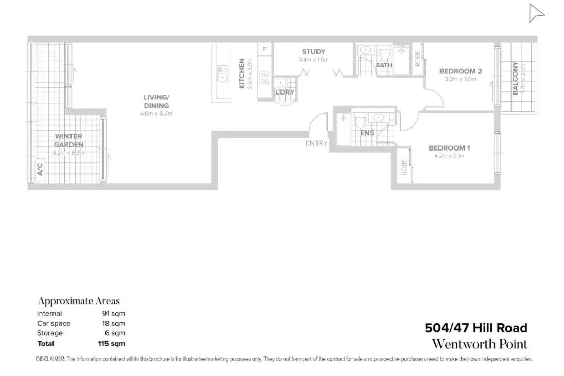 504/47 Hill Road, Wentworth Point Leased by Chidiac Realty - floorplan