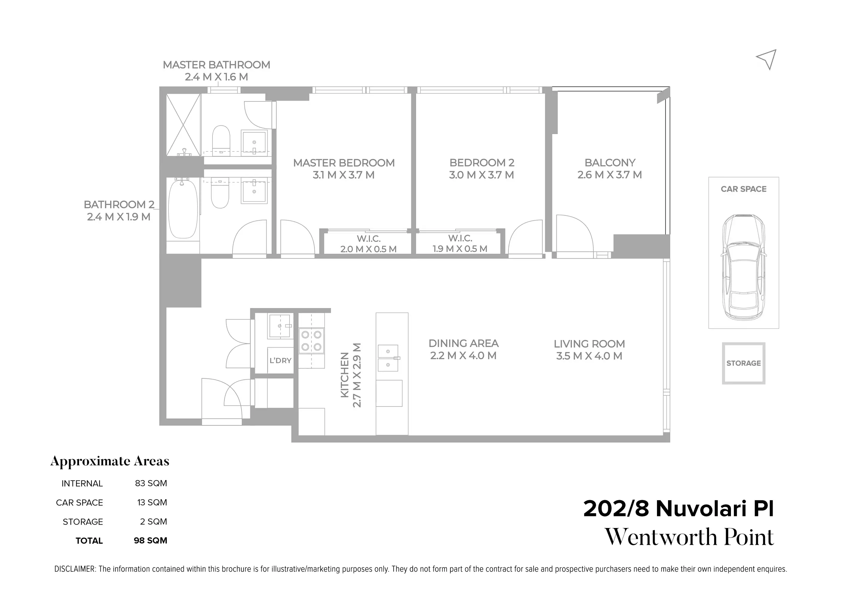 202/8 Nuvolari Place, Wentworth Point For Sale by Chidiac Realty - floorplan