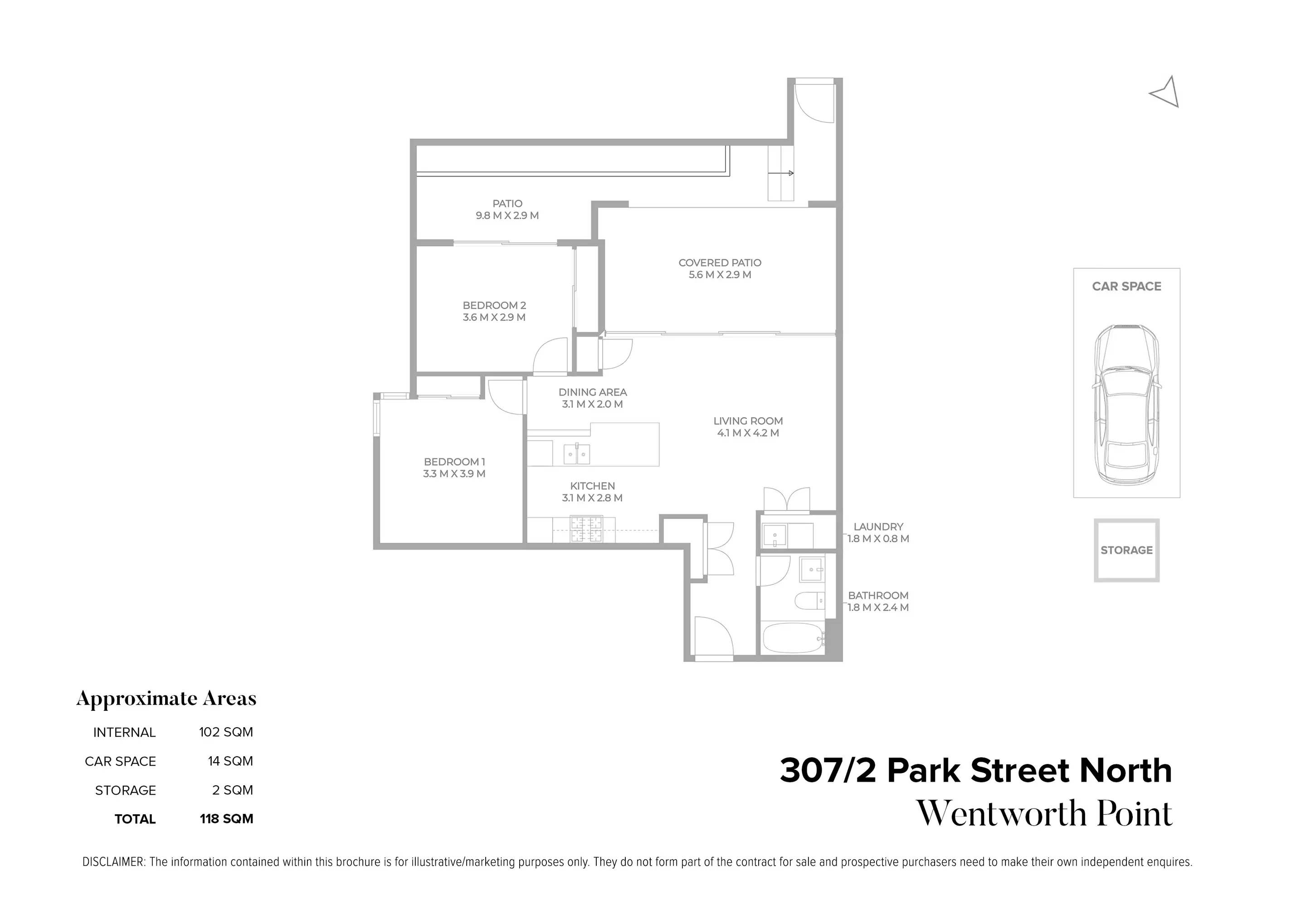 307/2 Park Street North, Wentworth Point Sold by Chidiac Realty - floorplan