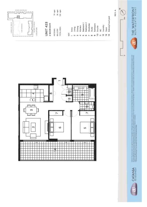 423/22 Baywater Drive, Wentworth Point Leased by Chidiac Realty - floorplan