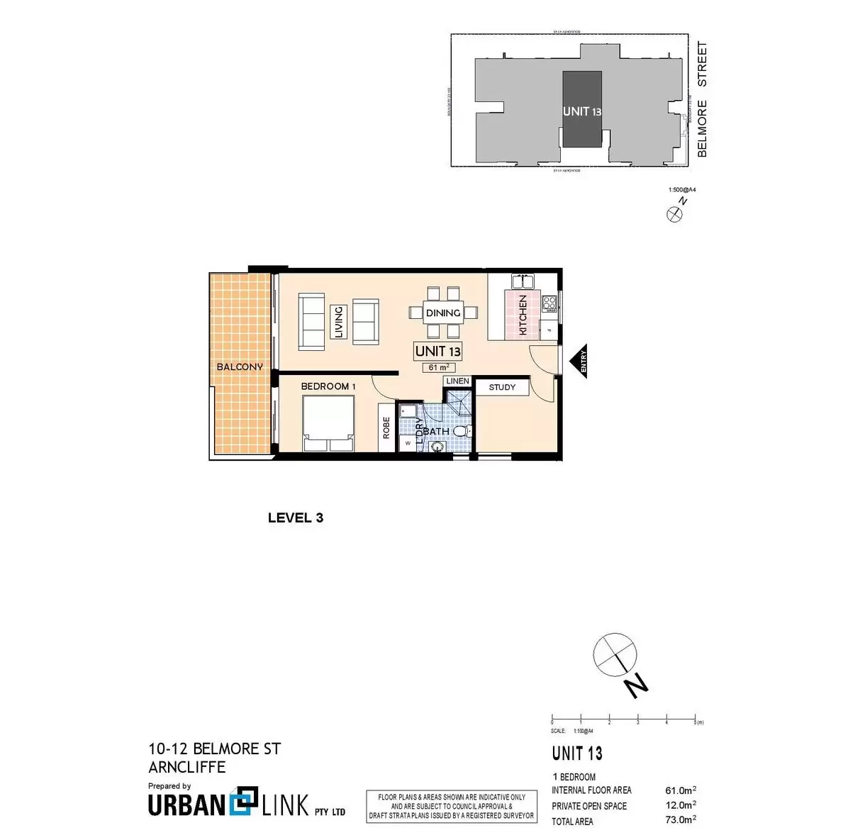 13/10-12 Belmore Street, Arncliffe Leased by Chidiac Realty - floorplan