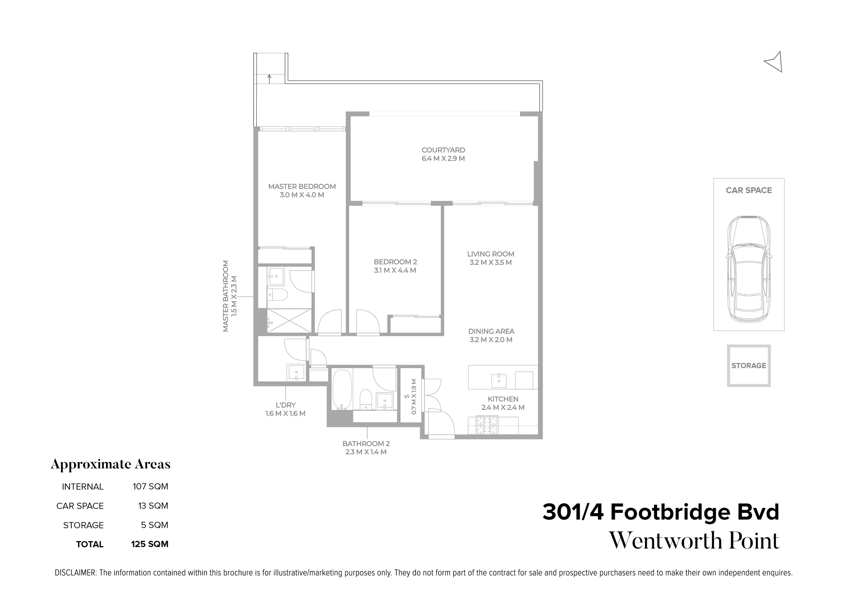 301/4 Footbridge Boulevard, Wentworth Point Sold by Chidiac Realty - floorplan