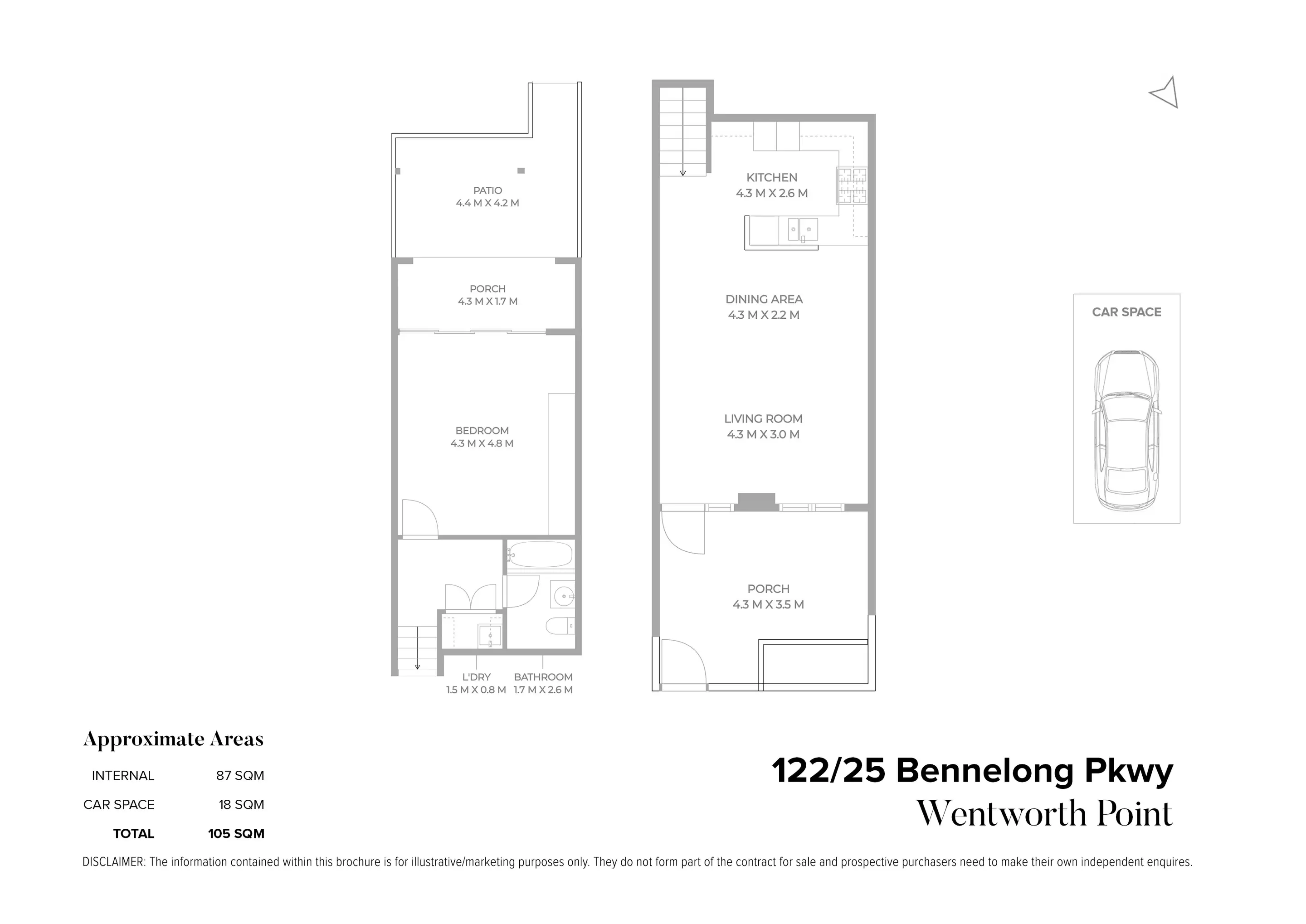 122/25 Bennelong Parkway, Wentworth Point Sold by Chidiac Realty - floorplan