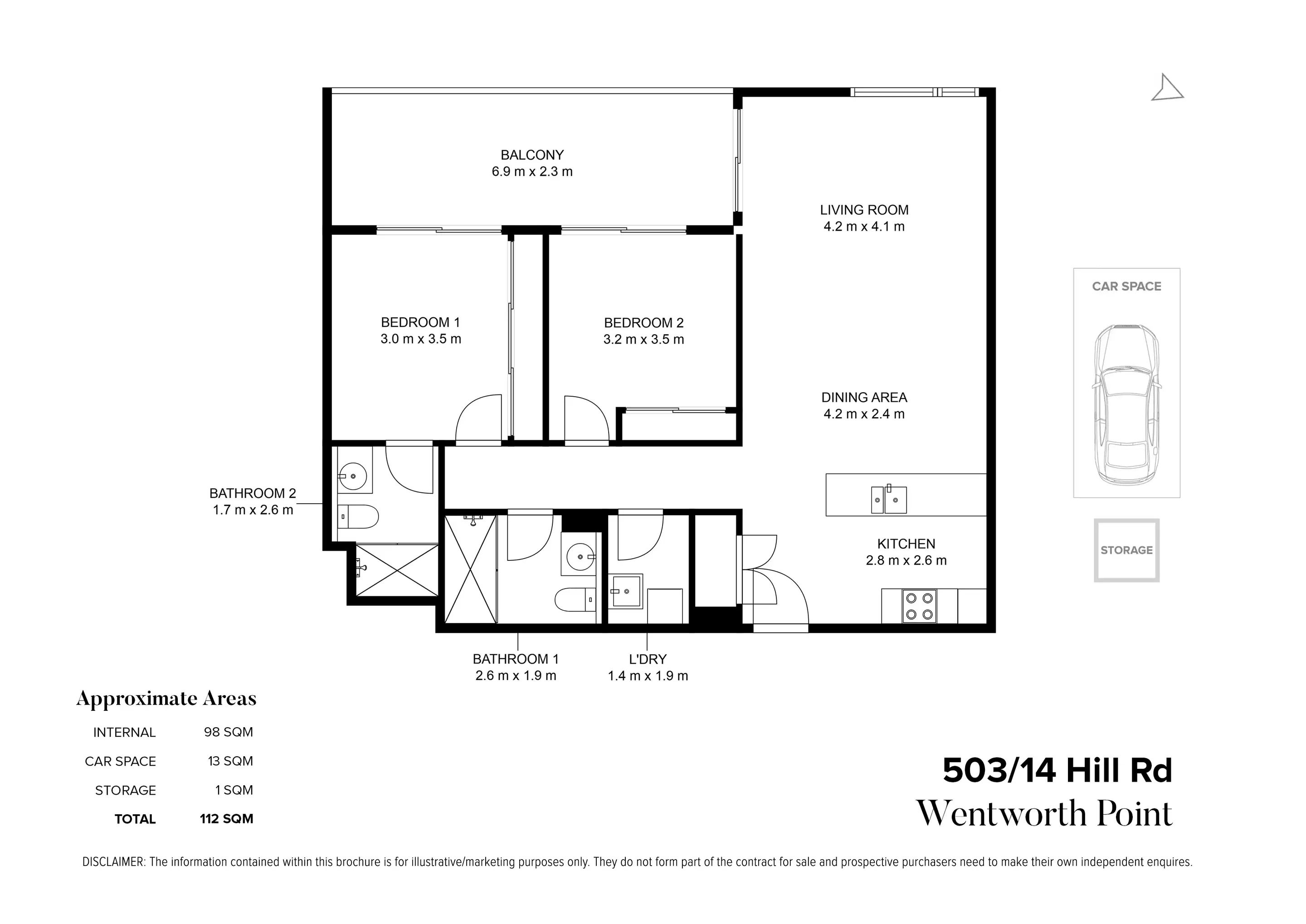 503/14 Hill Road, Wentworth Point For Sale by Chidiac Realty - floorplan