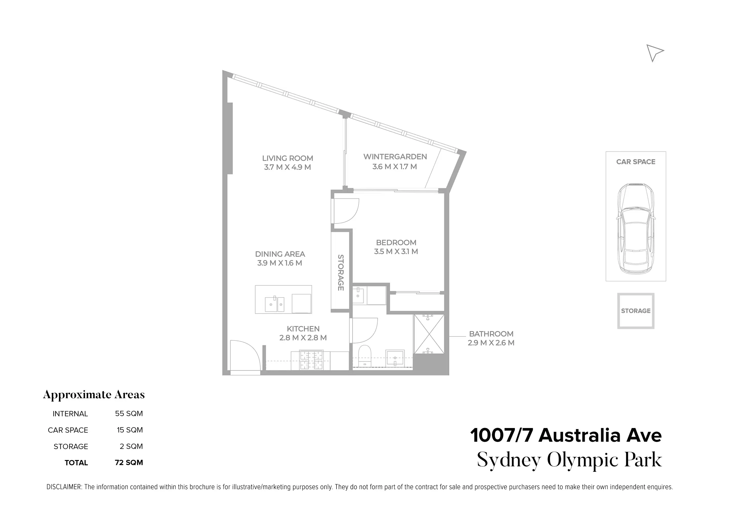 1007/7 Australia Avenue, Sydney Olympic Park Sold by Chidiac Realty - floorplan