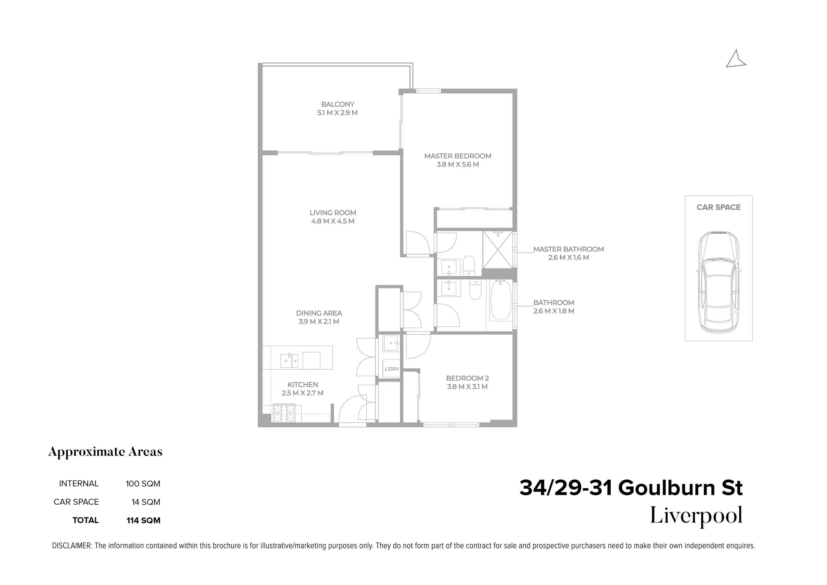 34/29-31 Goulburn Street, Liverpool Sold by Chidiac Realty - floorplan