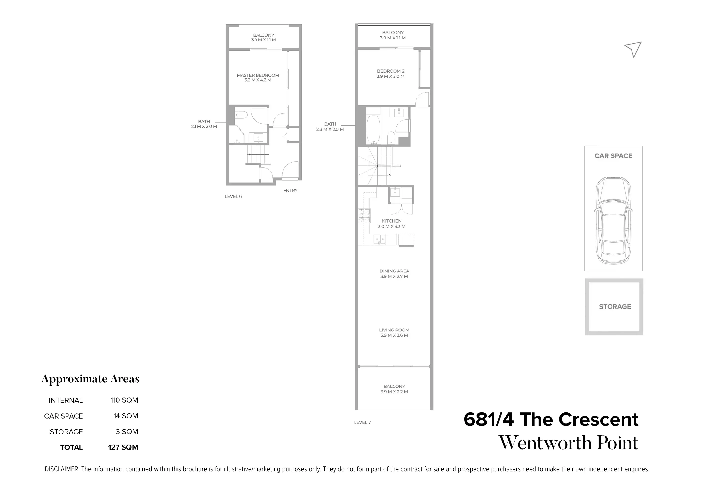 681/4 The Crescent, Wentworth Point For Sale by Chidiac Realty - floorplan