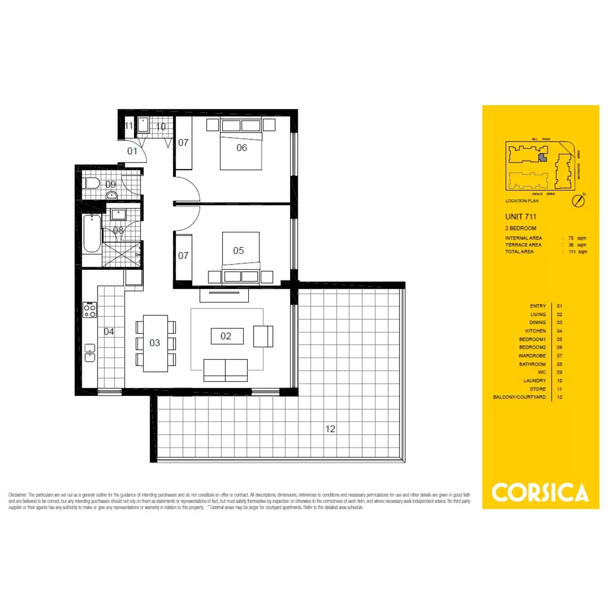 711/27 Hill Road, Wentworth Point Leased by Chidiac Realty - floorplan