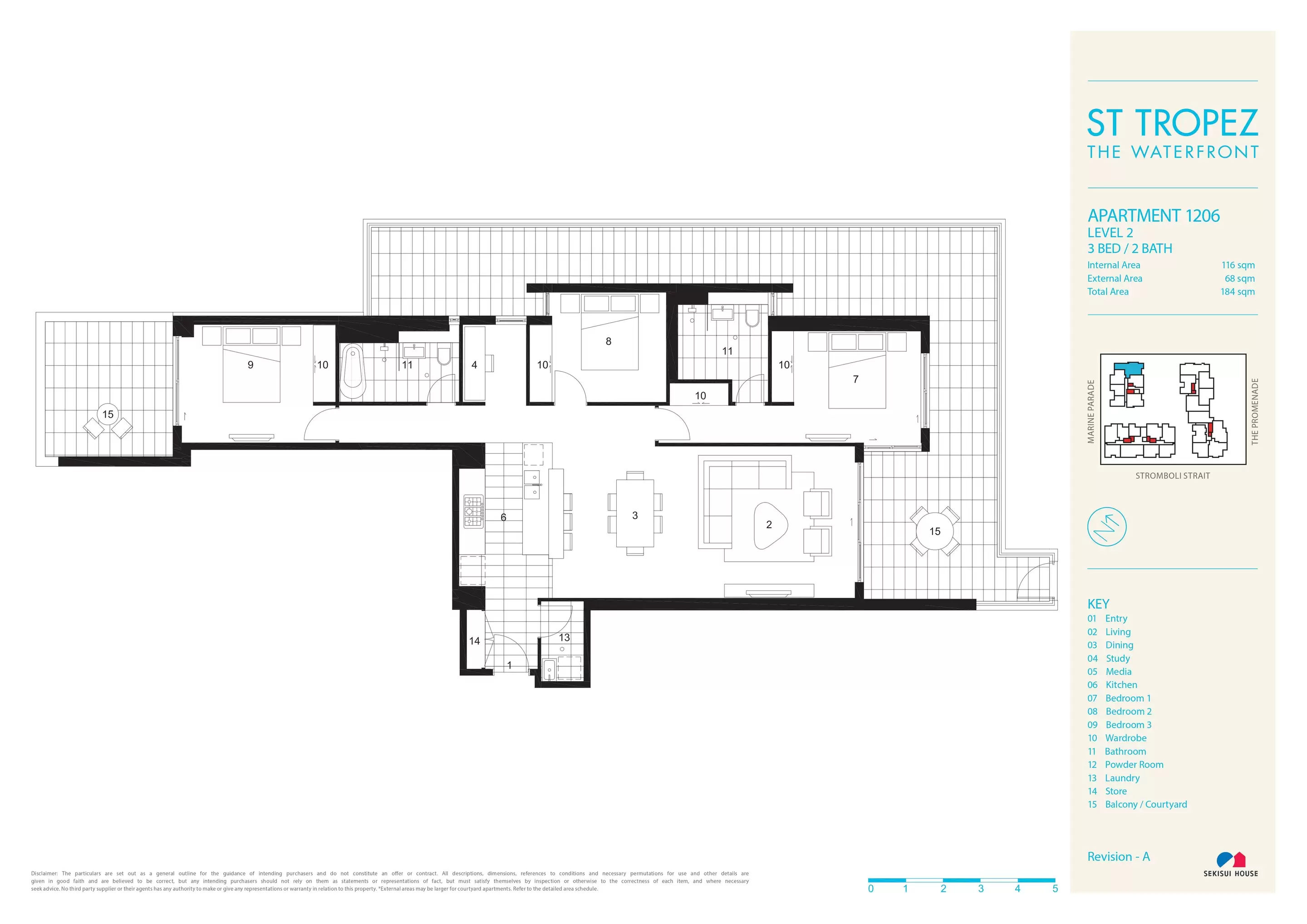 206/8 Marine Parade, Wentworth Point Leased by Chidiac Realty - floorplan