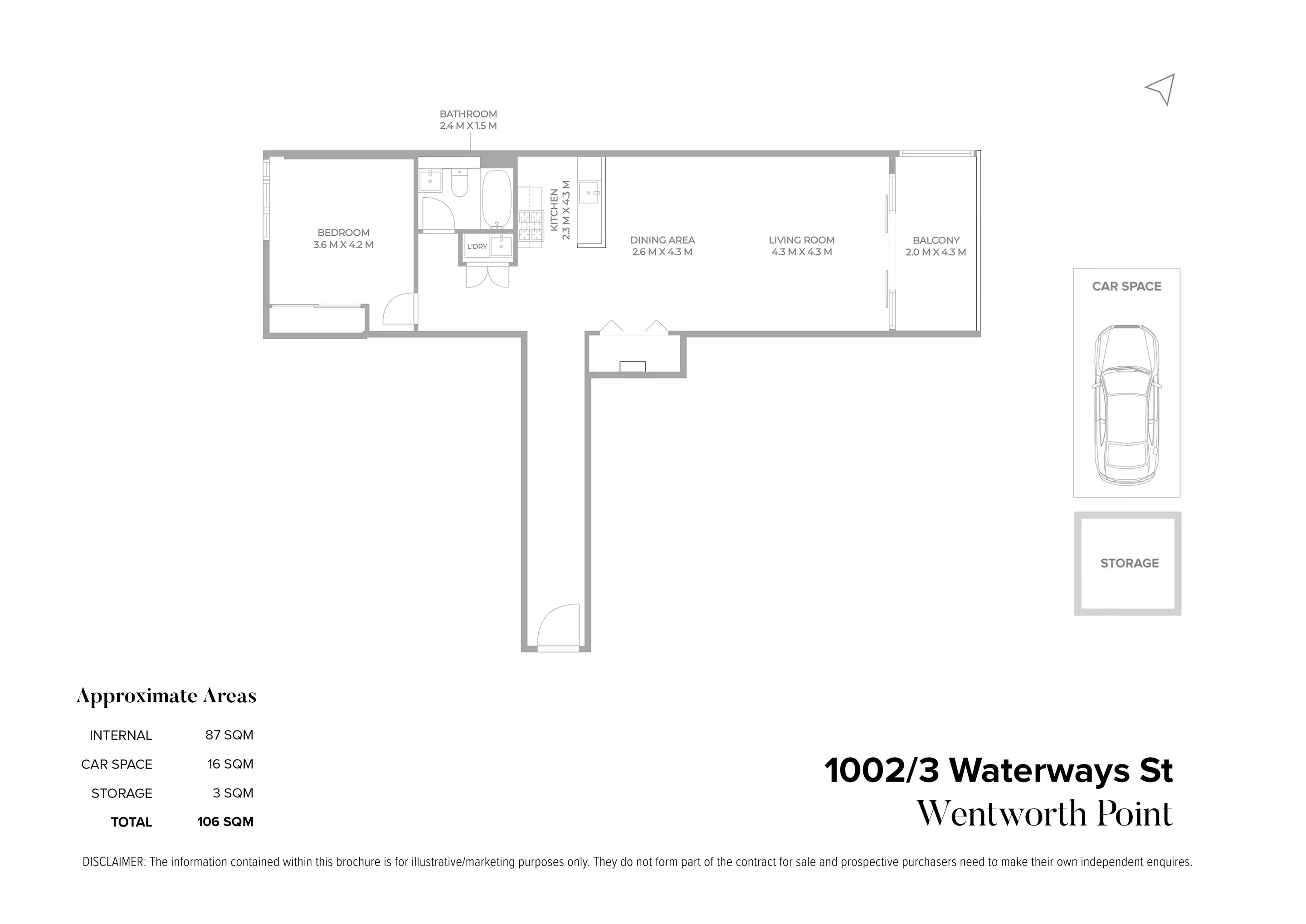 1002/3 Waterways Street, Wentworth Point For Sale by Chidiac Realty - floorplan